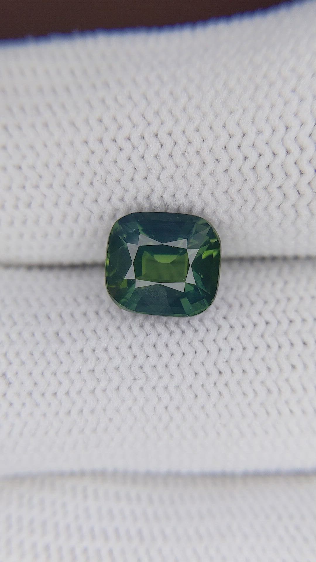 3.16 Ct. Bluish Green Sapphire from Madagascar Size Video