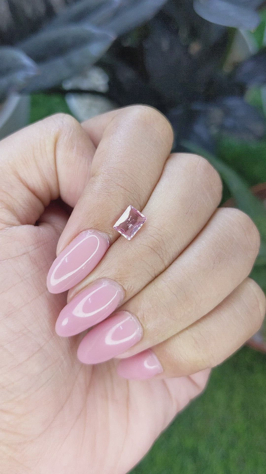 0.99 Ct. Pink Sapphire from Ceylon (Sri Lanka) Size Video