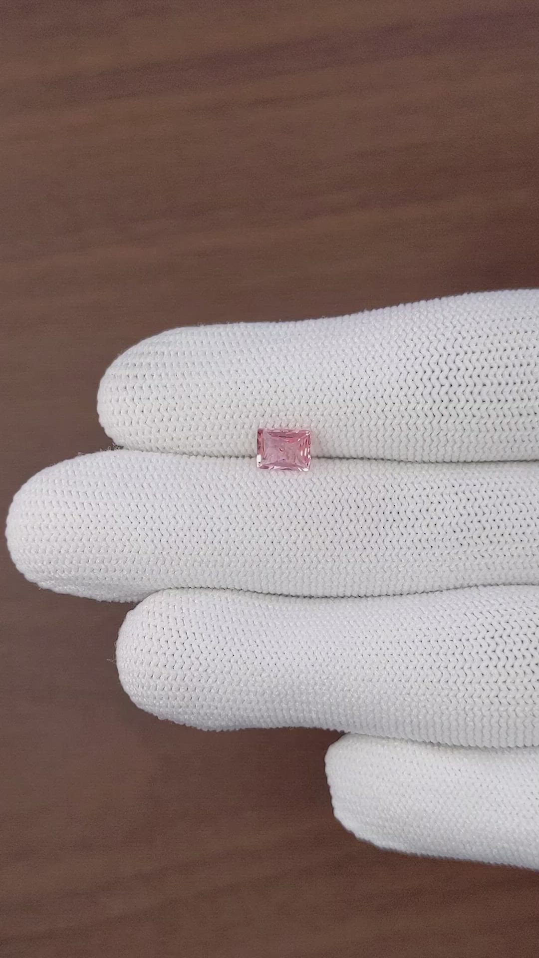 0.99 Ct. Pink Sapphire from Ceylon (Sri Lanka) Size Video