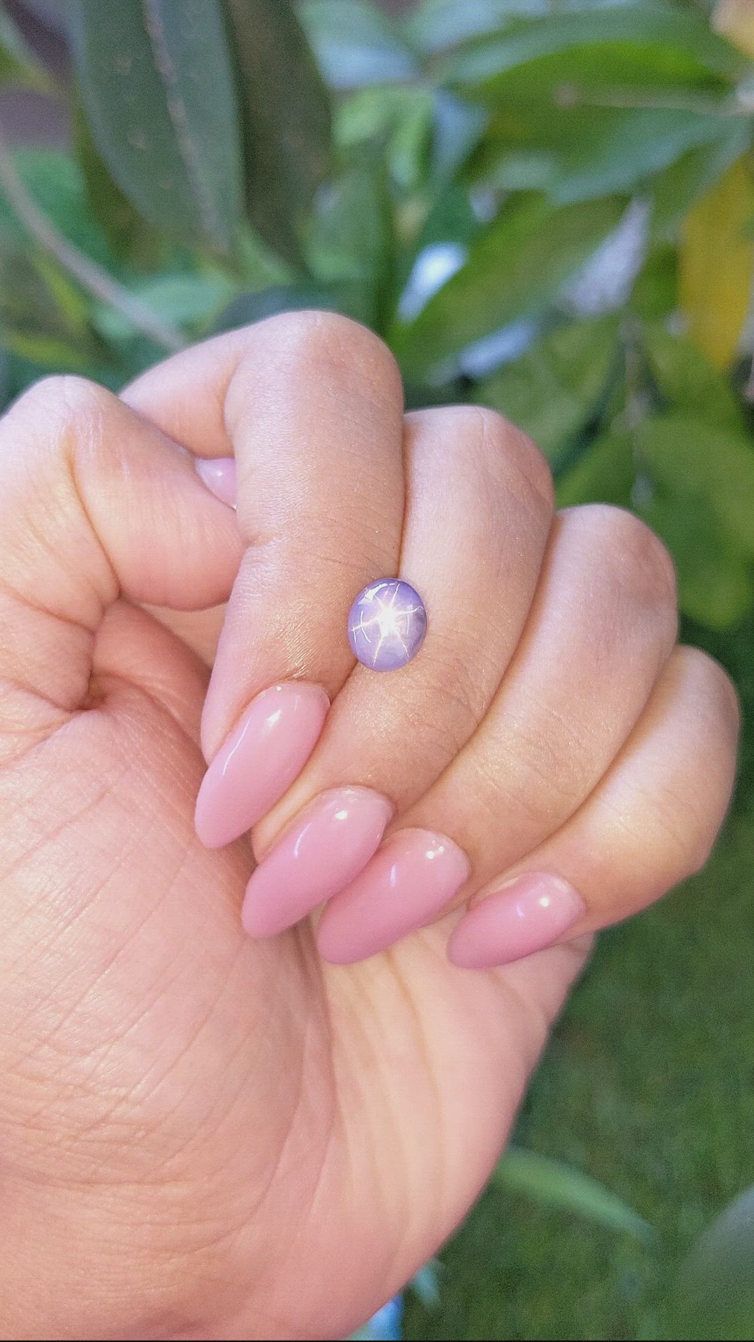 3.78 Ct. Purple Star Sapphire from Ceylon (Sri Lanka) Size Video