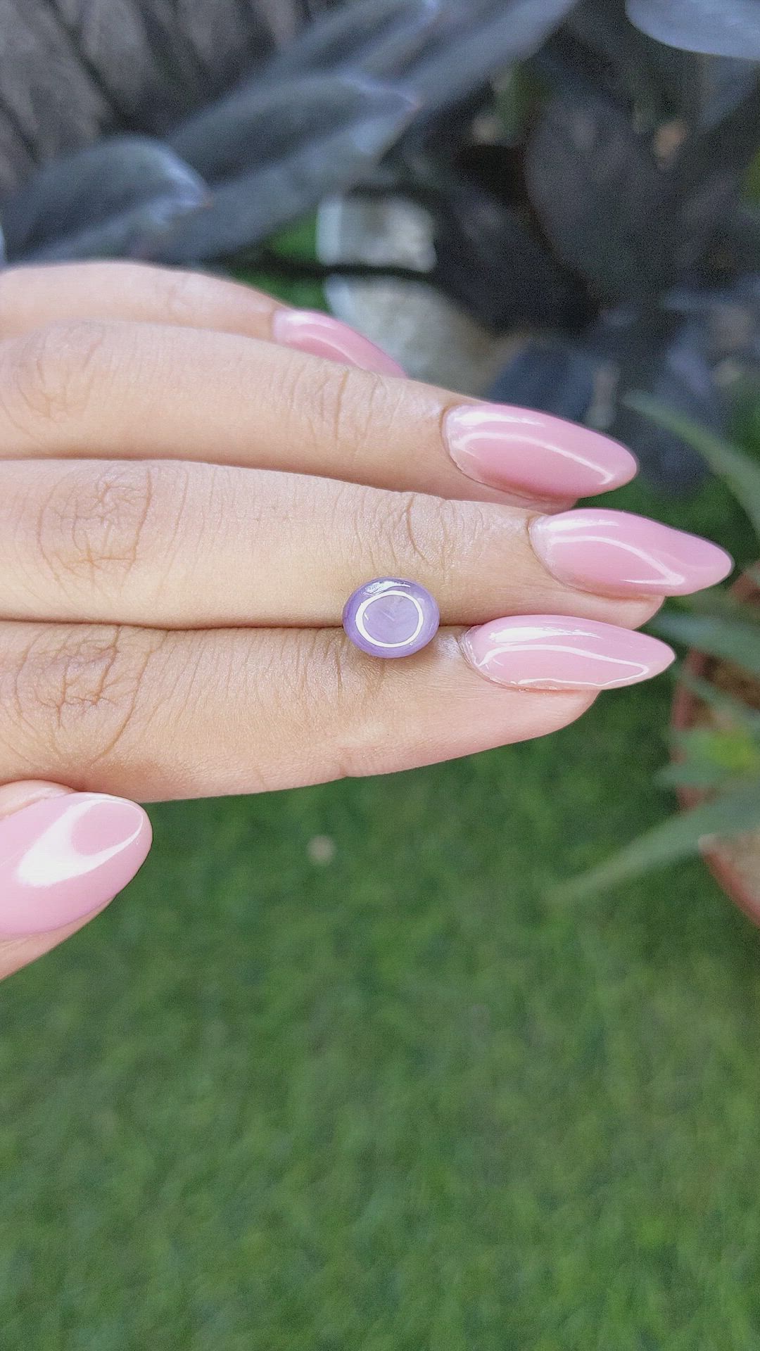 3.78 Ct. Purple Star Sapphire from Ceylon (Sri Lanka) Size Video
