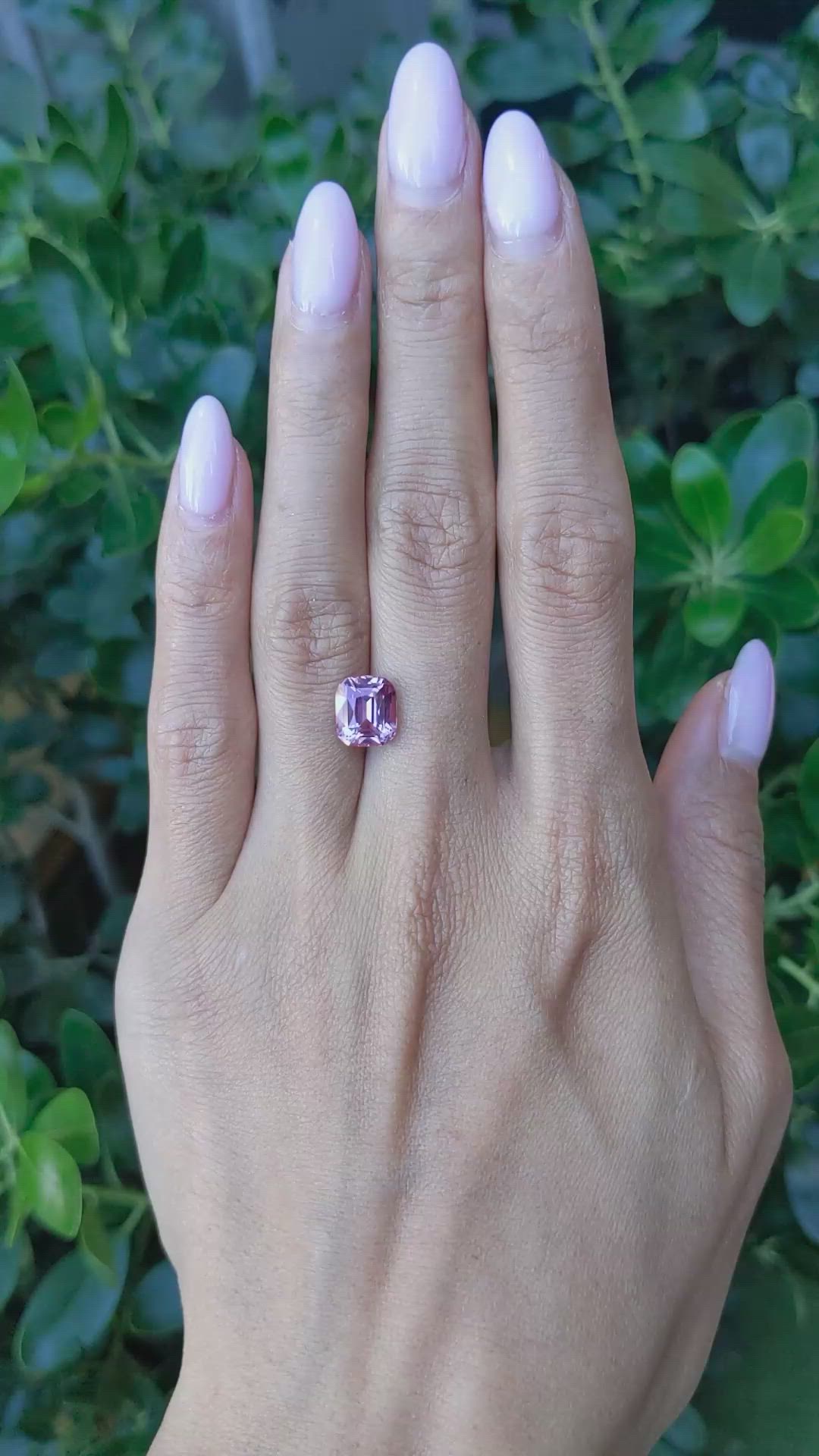 4.16 Ct. Pinkish Purple Sapphire from Madagascar Size Video