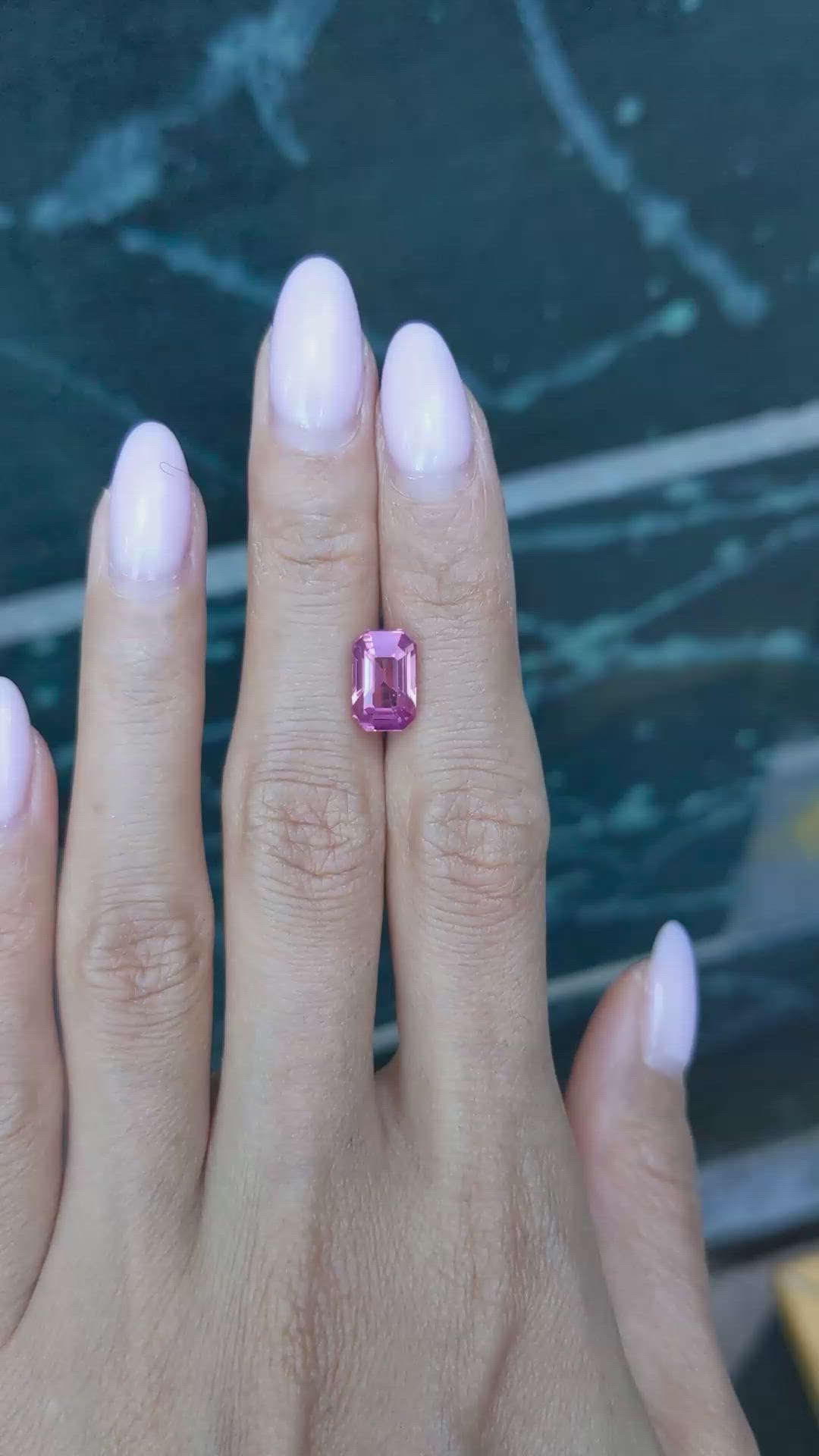 4.02 Ct. Purplish Pink Sapphire from Ceylon (Sri Lanka) Size Video