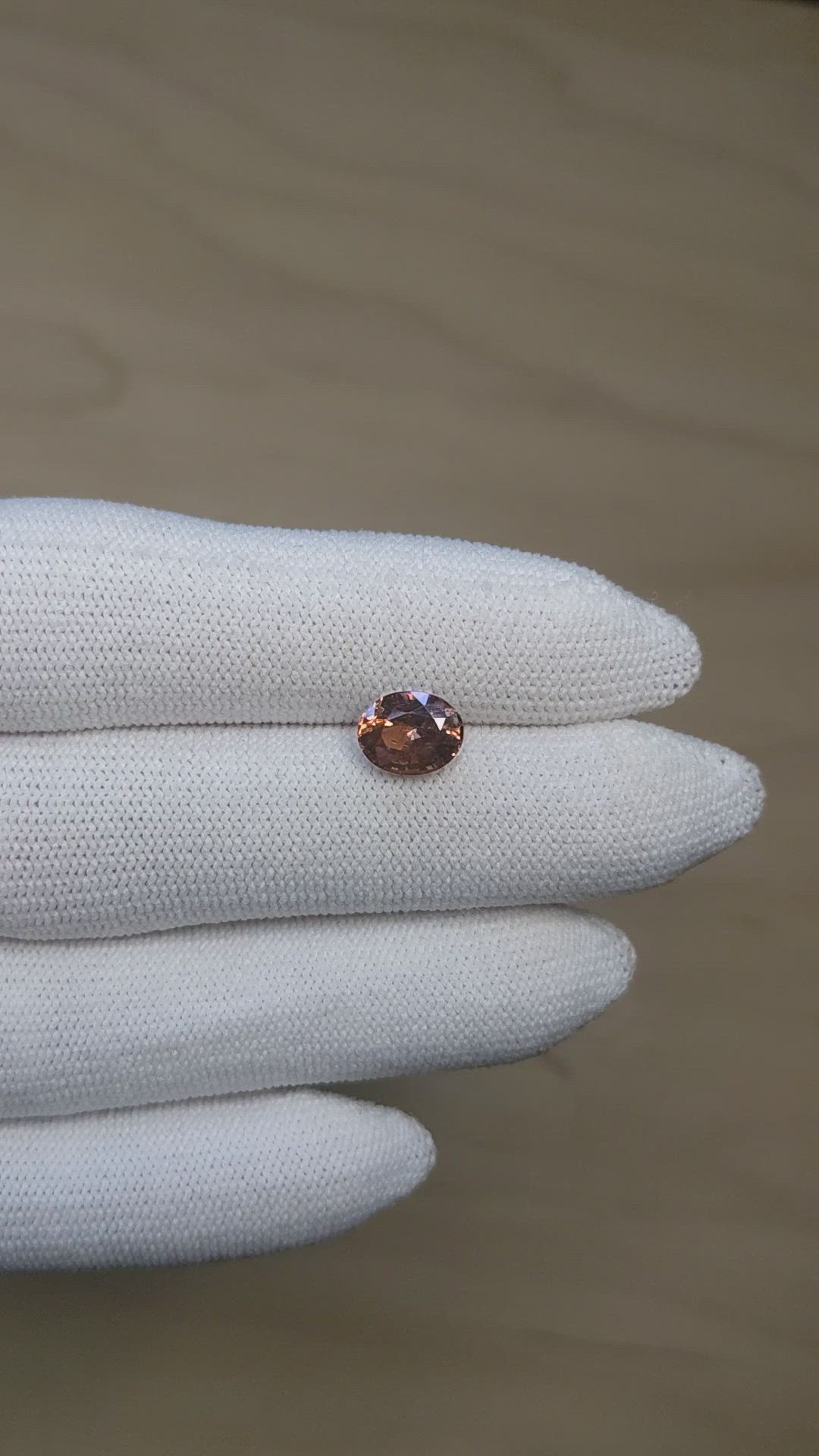 1.96 Ct. Padparadscha Sapphire from Madagascar Size Video