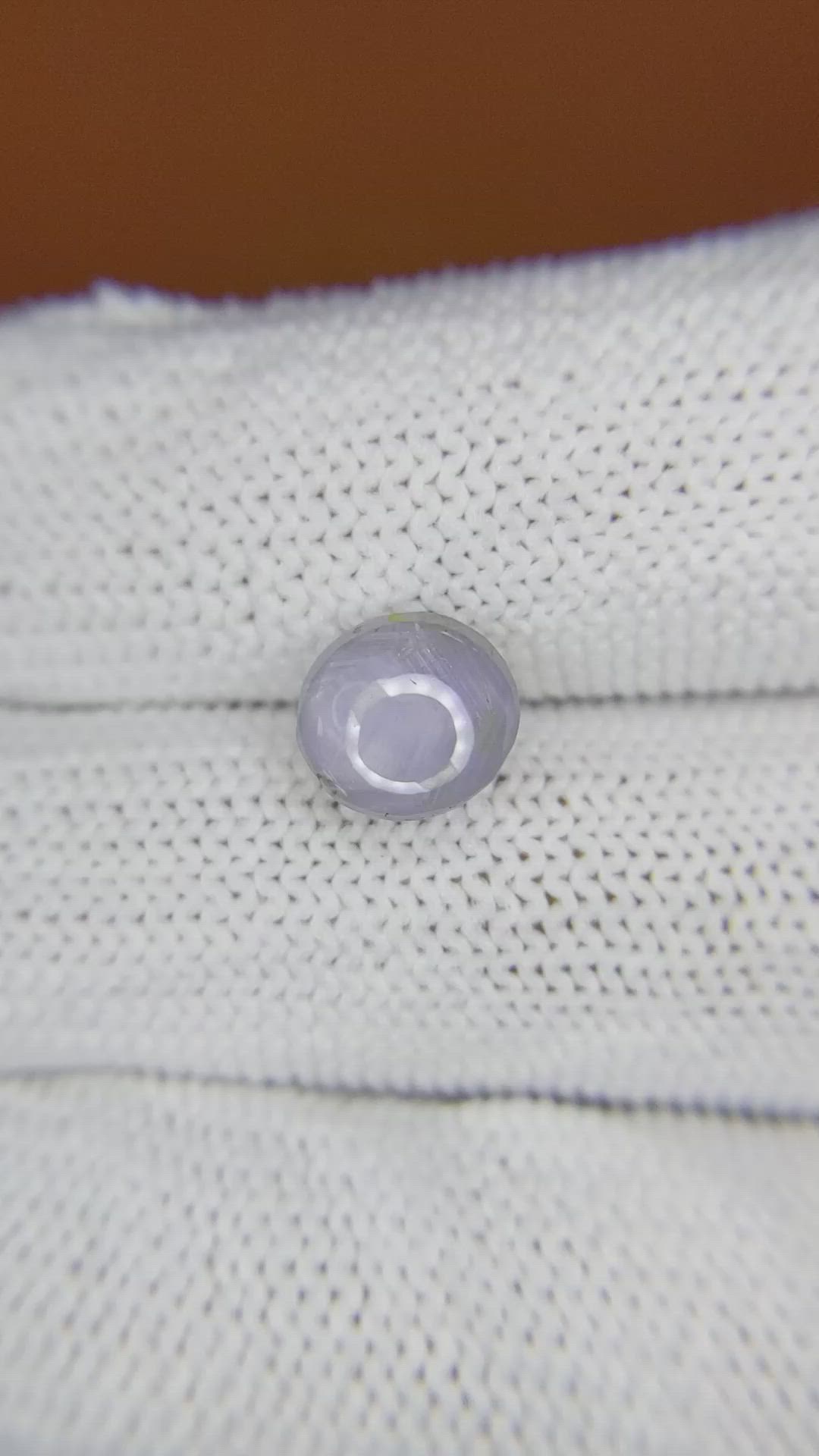 2.82 Ct. Greyish Blue Star Sapphire from Ceylon (Sri Lanka) Size Video