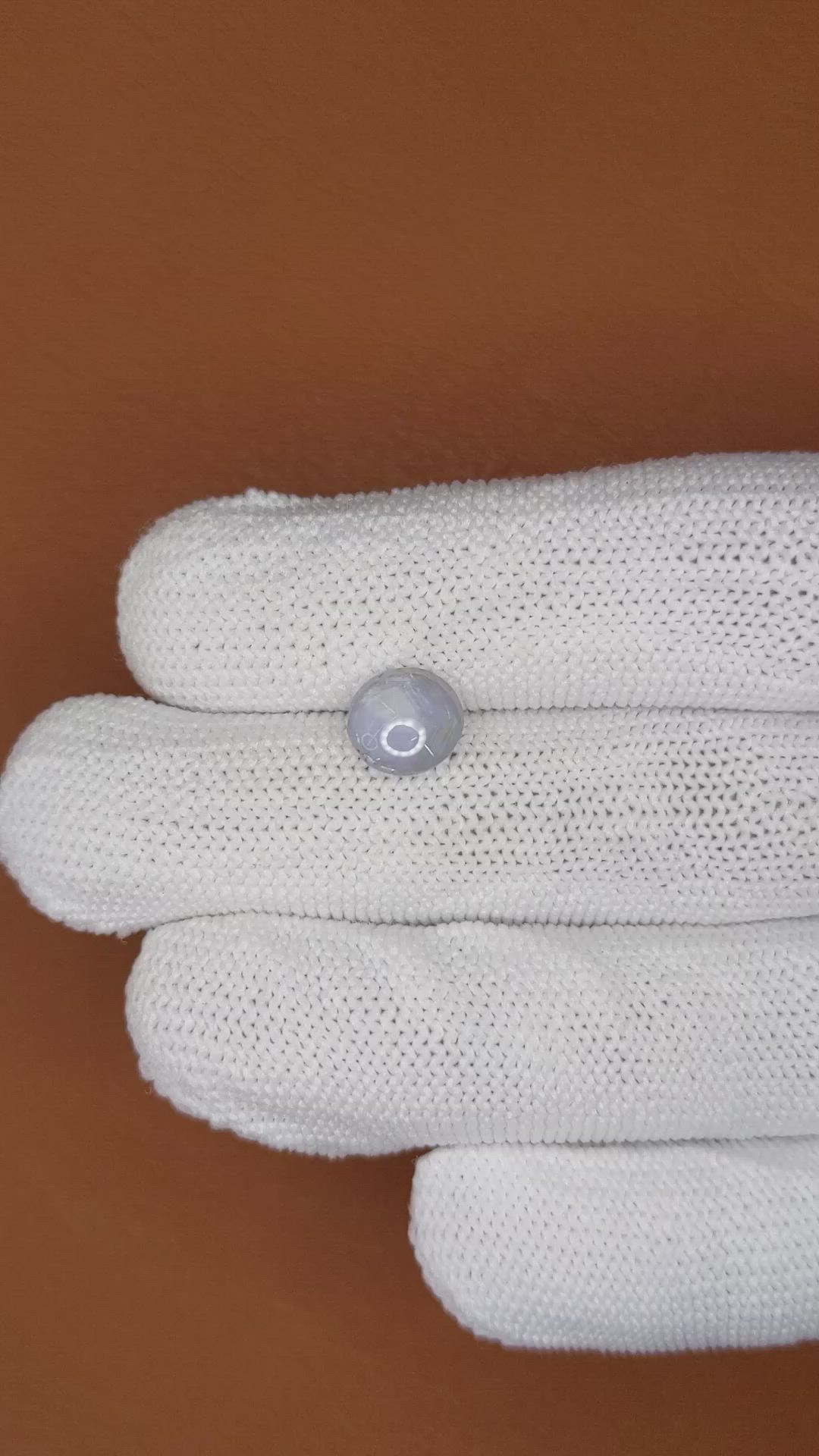 2.82 Ct. Greyish Blue Star Sapphire from Ceylon (Sri Lanka) Size Video