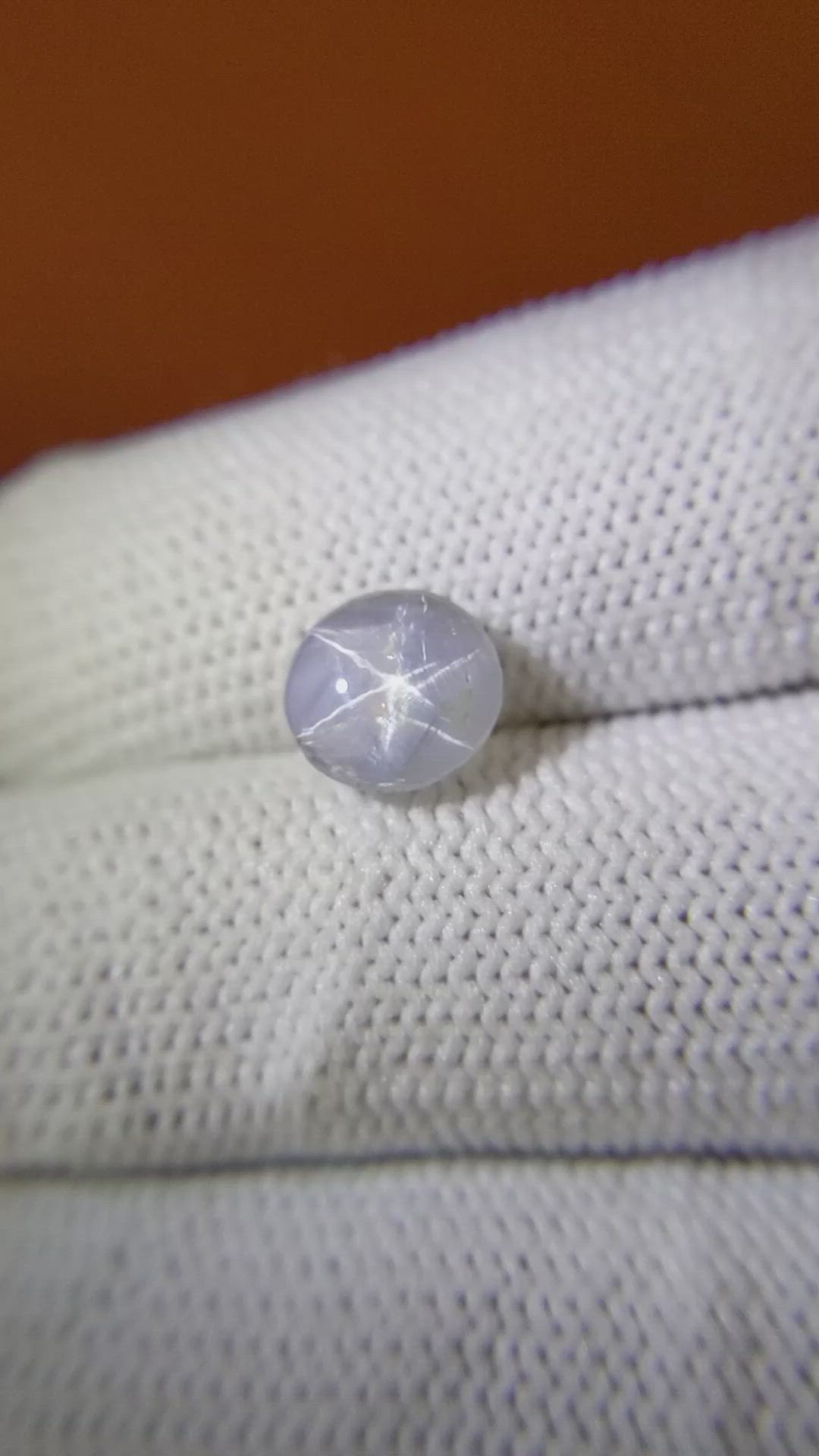 2.82 Ct. Greyish Blue Star Sapphire from Ceylon (Sri Lanka) Size Video