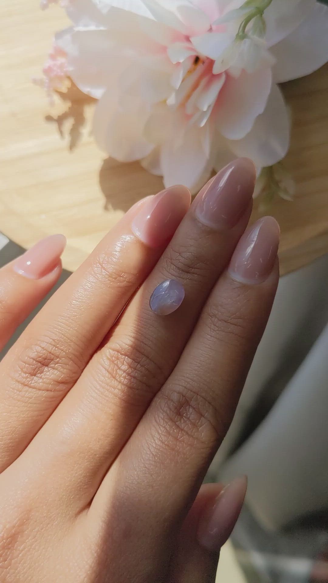1.94 Ct. Pinkish Purple Star Sapphire from Ceylon (Sri Lanka) Size Video