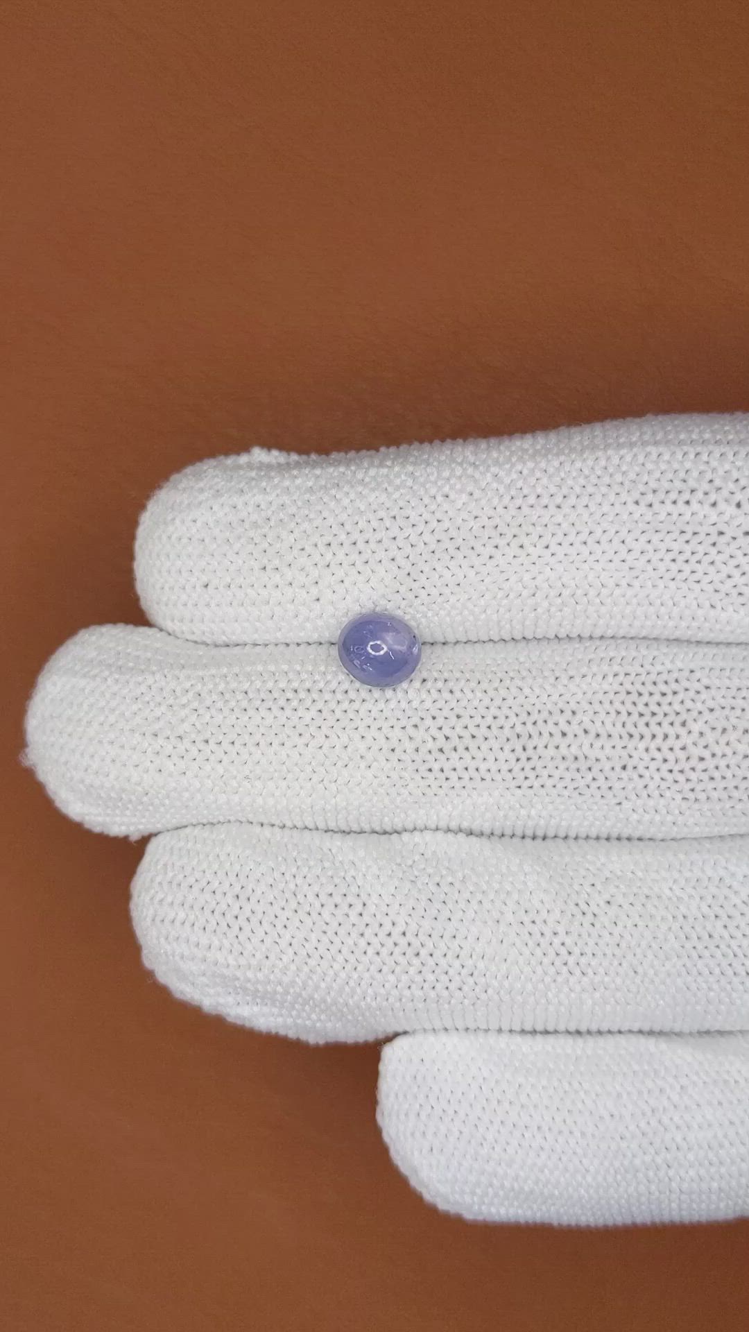 1.65 Ct. Blue Star Sapphire from Ceylon (Sri Lanka) Size Video