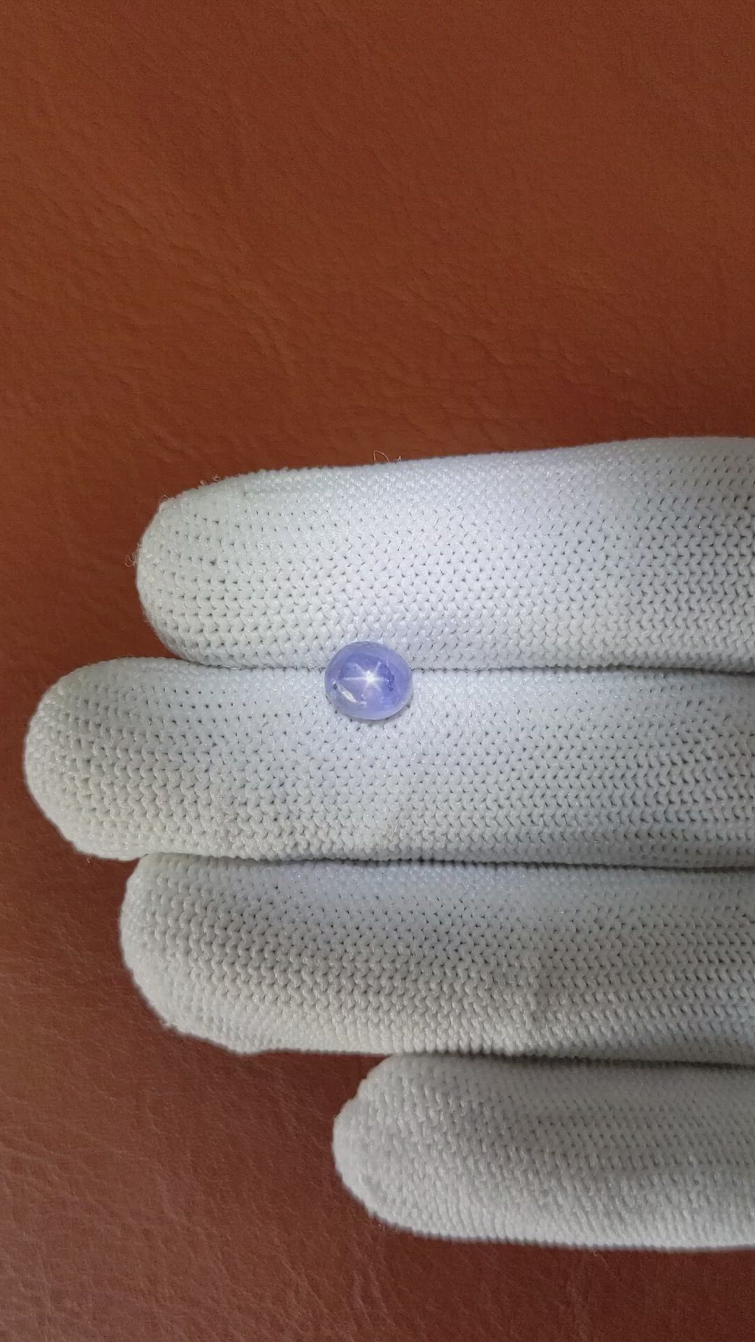 1.65 Ct. Blue Star Sapphire from Ceylon (Sri Lanka) Size Video