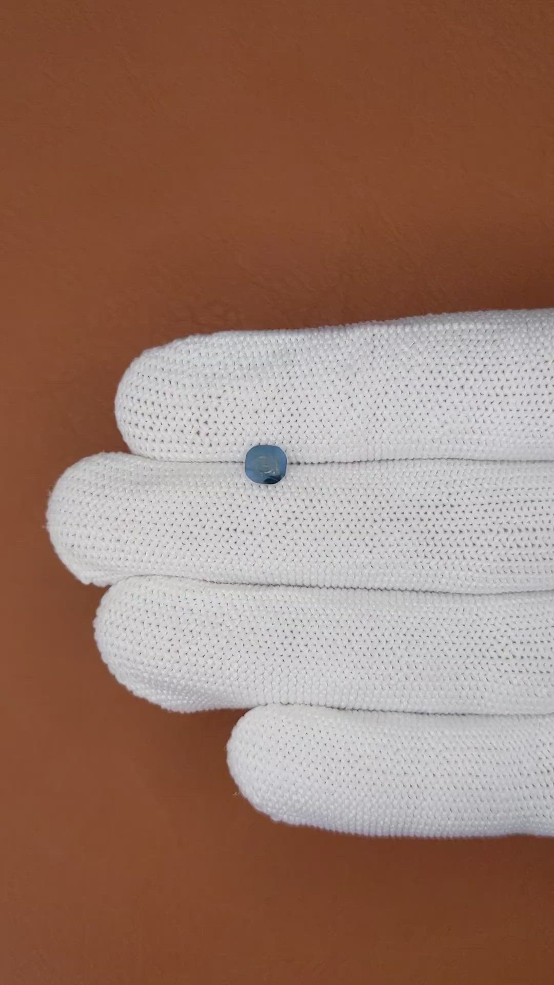 0.55 Ct. Blue Sapphire from Ceylon (Sri Lanka) Size Video
