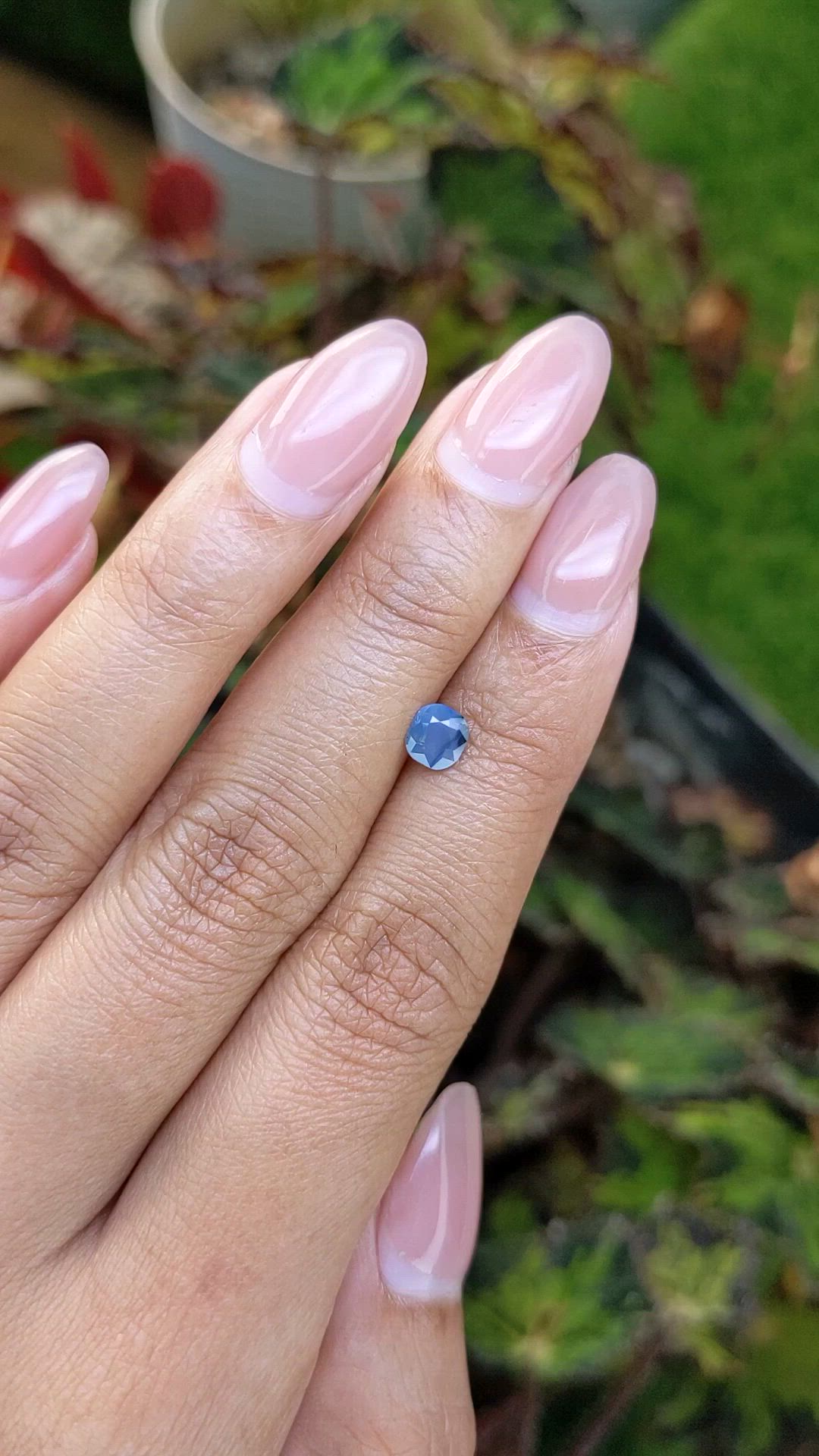 0.55 Ct. Blue Sapphire from Ceylon (Sri Lanka) Size Video