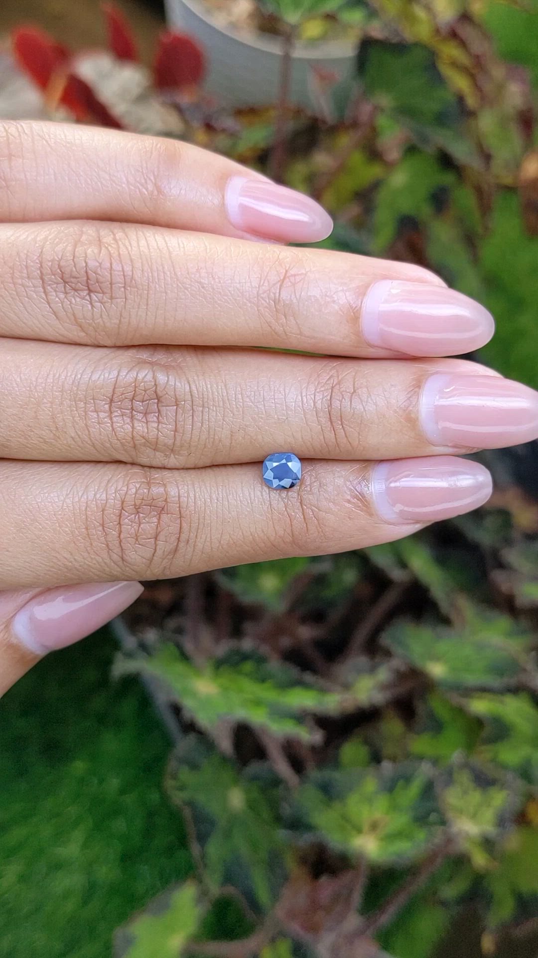 0.55 Ct. Blue Sapphire from Ceylon (Sri Lanka) Size Video