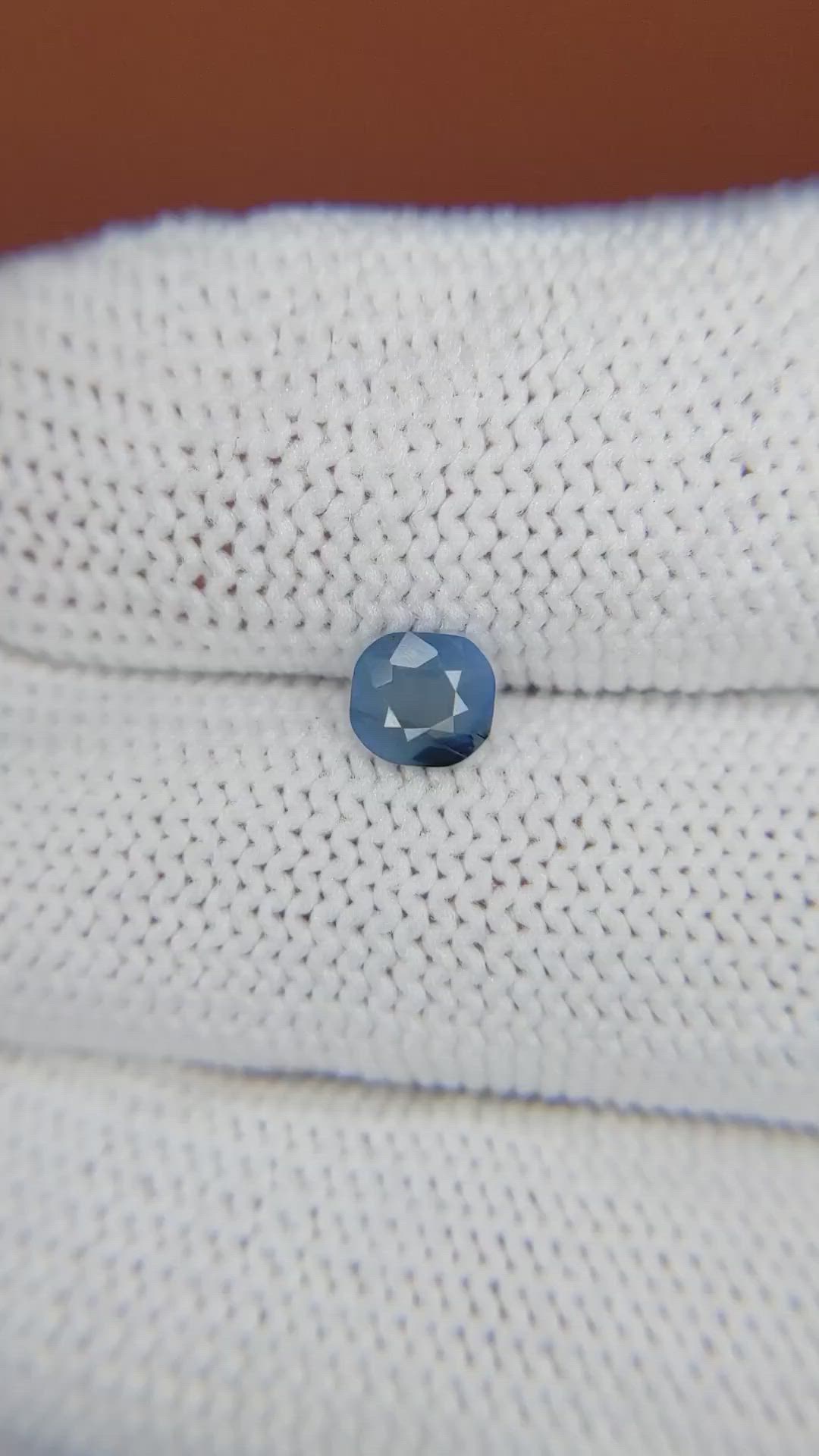 0.55 Ct. Blue Sapphire from Ceylon (Sri Lanka) Size Video