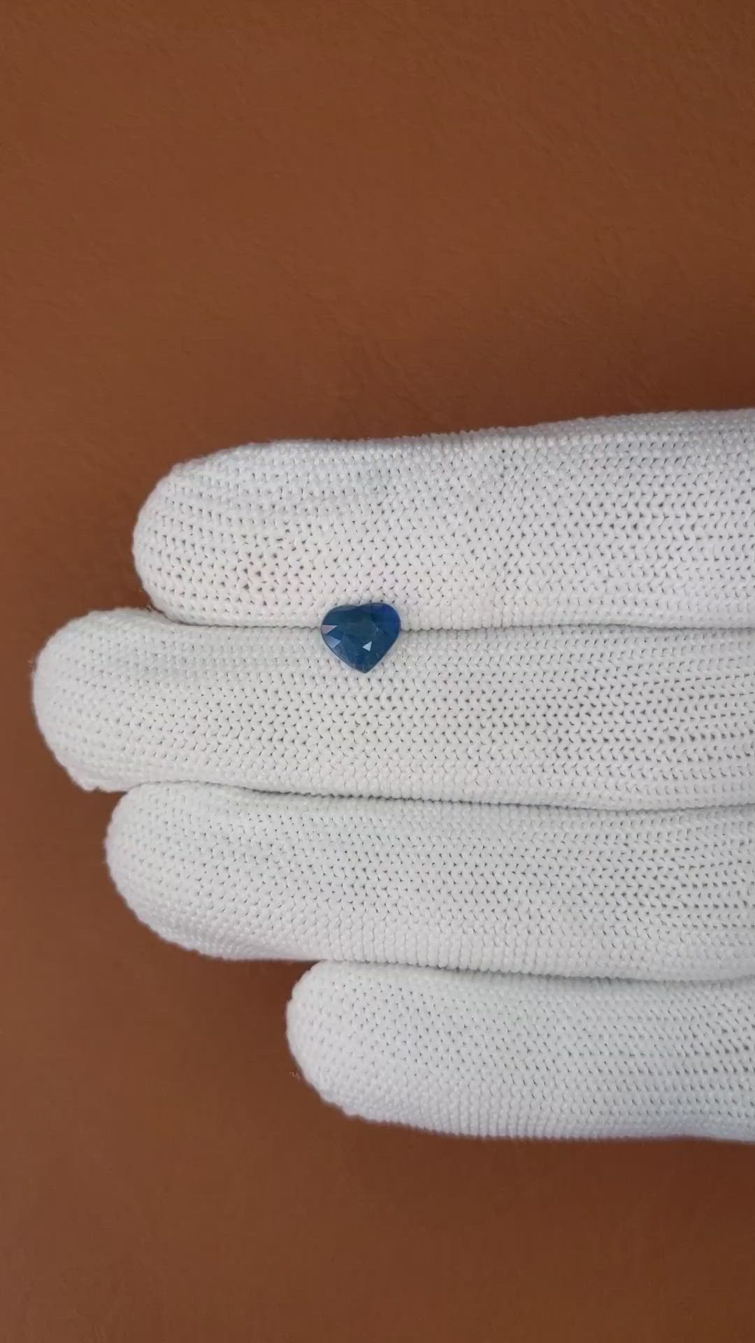 1.13 Ct. Greenish Blue Sapphire from Ceylon (Sri Lanka) Size Video