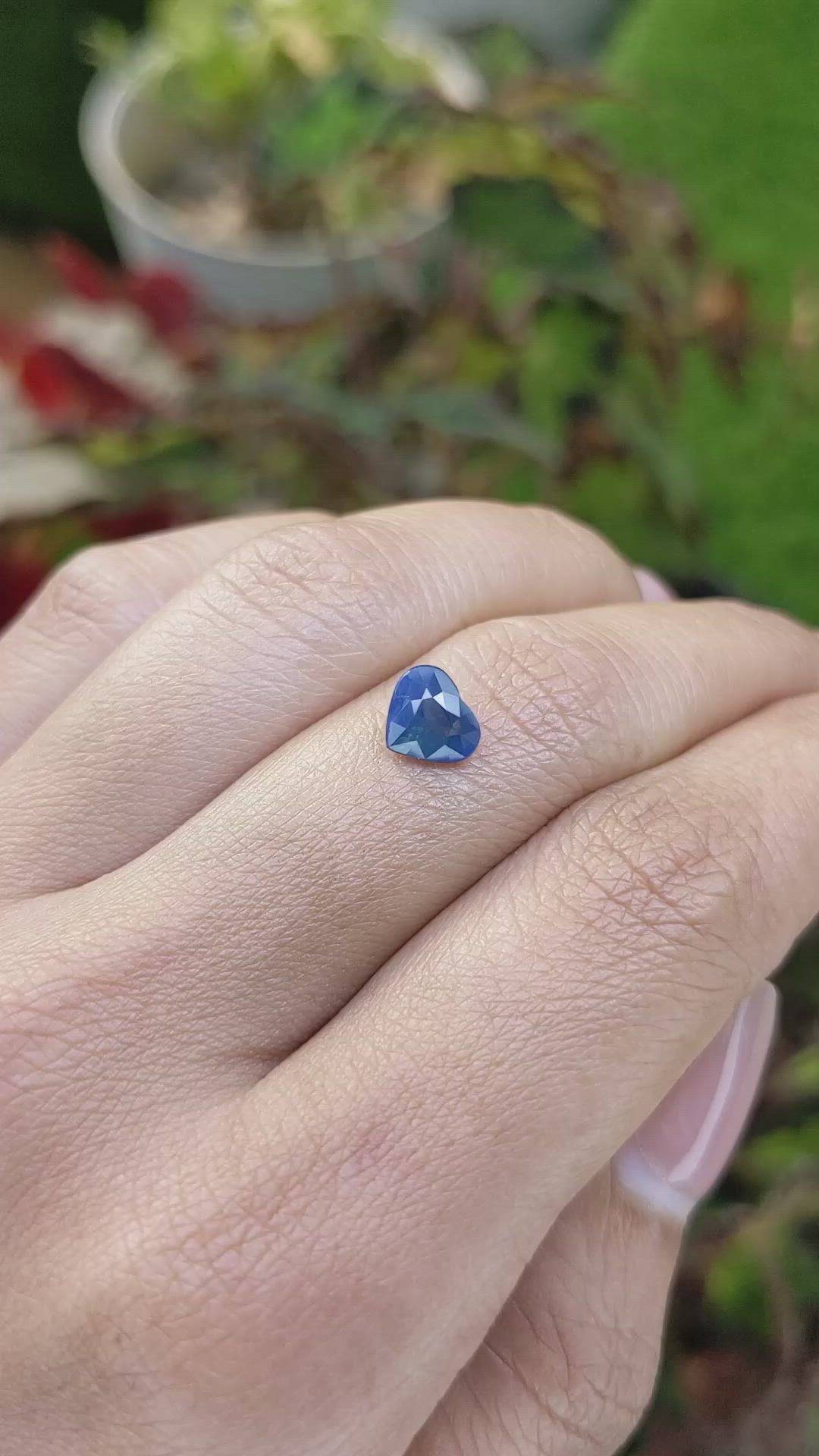 1.13 Ct. Greenish Blue Sapphire from Ceylon (Sri Lanka) Size Video