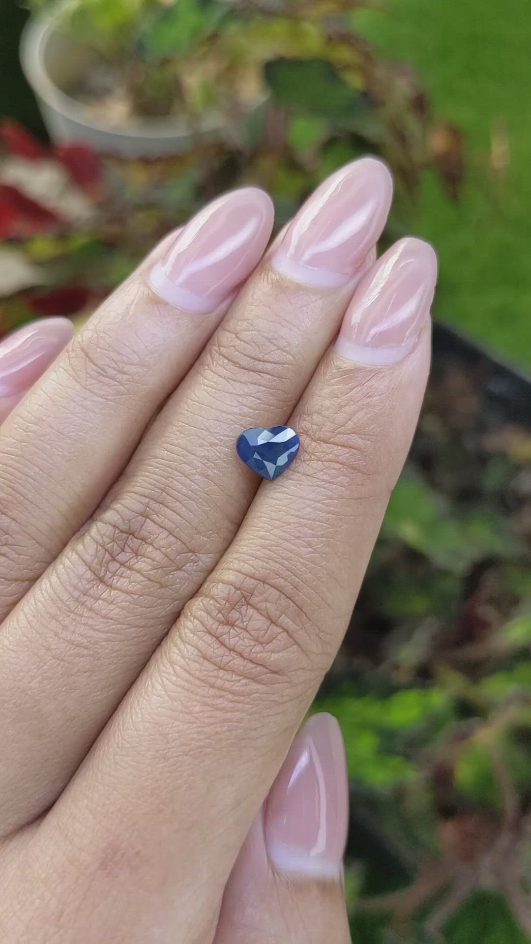 1.13 Ct. Greenish Blue Sapphire from Ceylon (Sri Lanka) Size Video