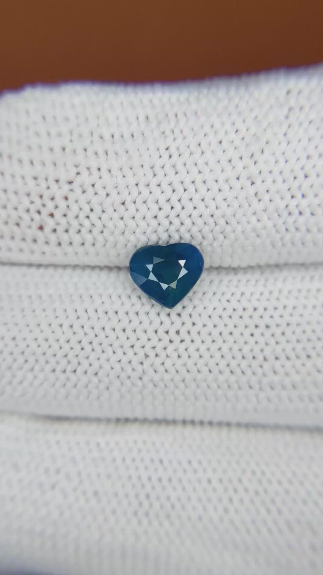 1.13 Ct. Greenish Blue Sapphire from Ceylon (Sri Lanka) Size Video