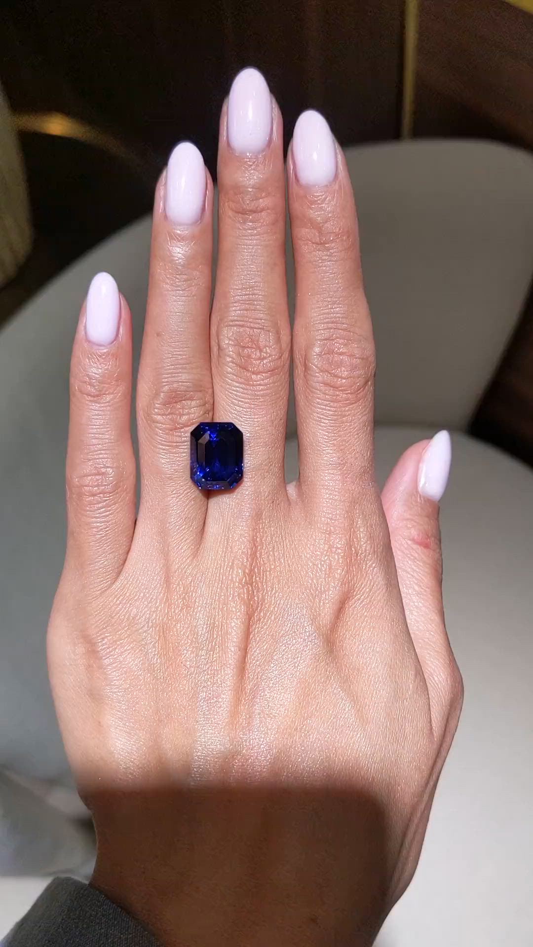 12.17 Ct. Blue Sapphire from Ceylon (Sri Lanka) Size Video