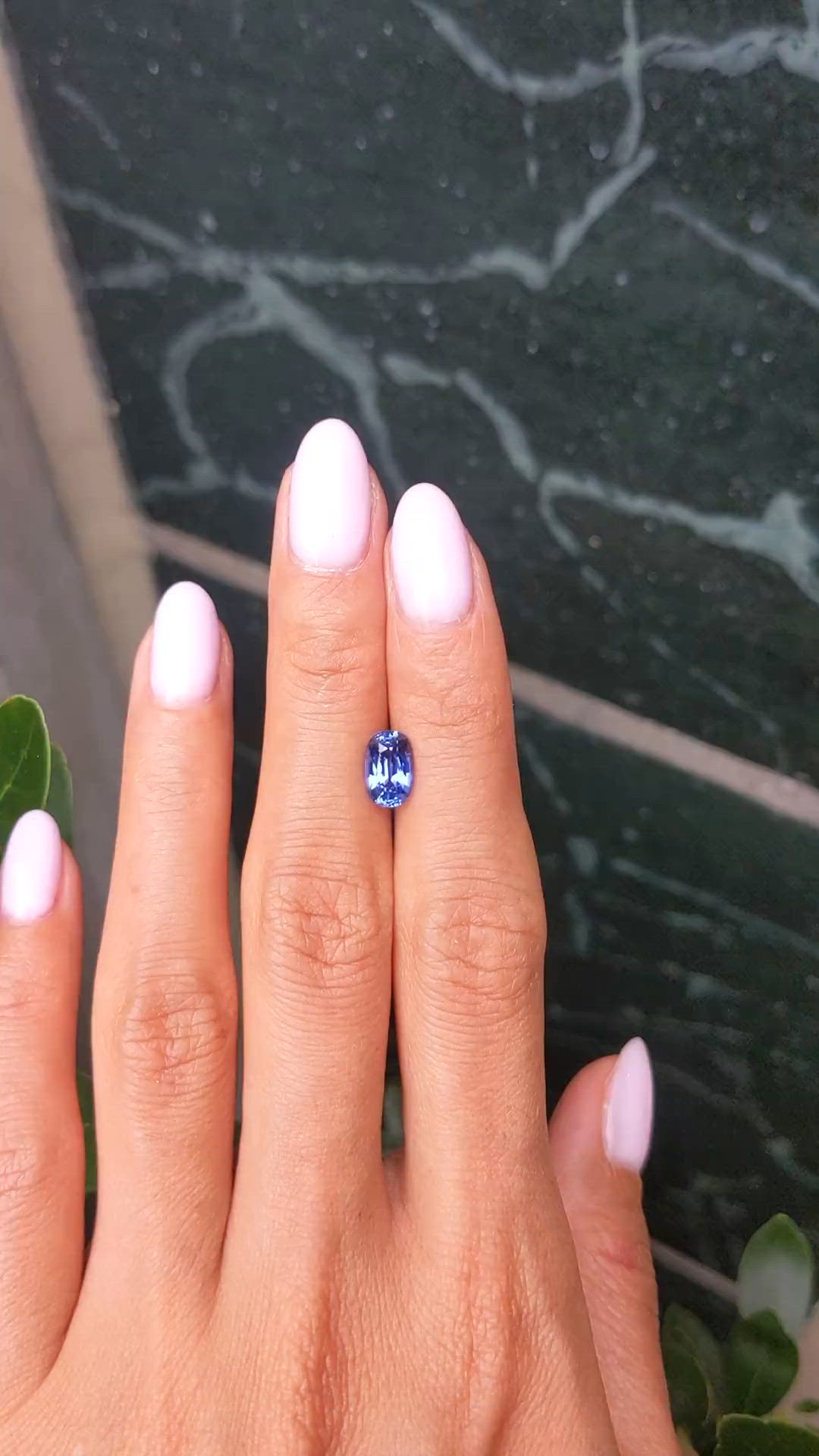 1.85 Ct. Blue Sapphire from Ceylon (Sri Lanka) Size Video