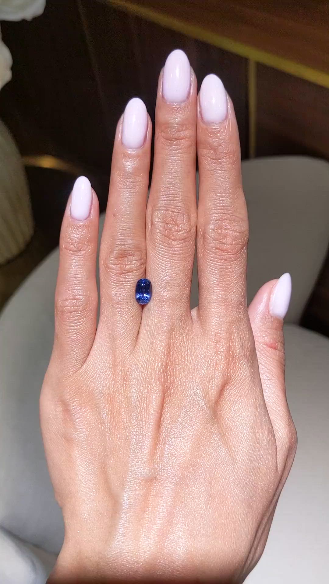 1.85 Ct. Blue Sapphire from Ceylon (Sri Lanka) Size Video