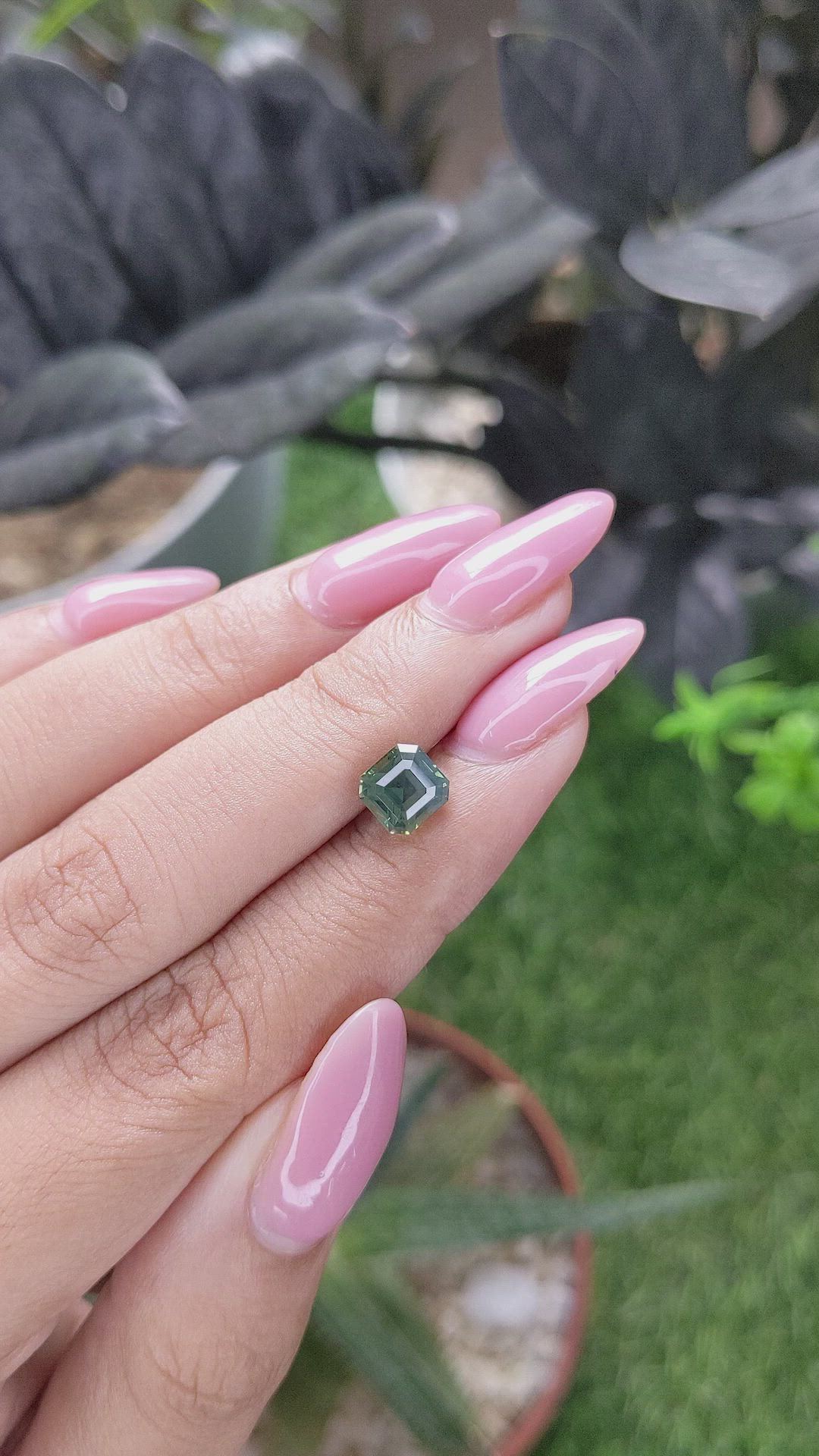 2.10 Ct. Yellowish Green Sapphire from Madagascar Size Video