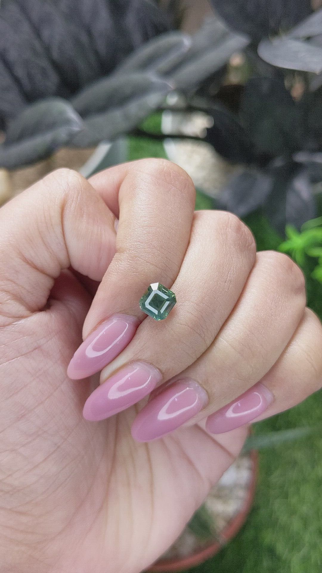2.10 Ct. Yellowish Green Sapphire from Madagascar Size Video