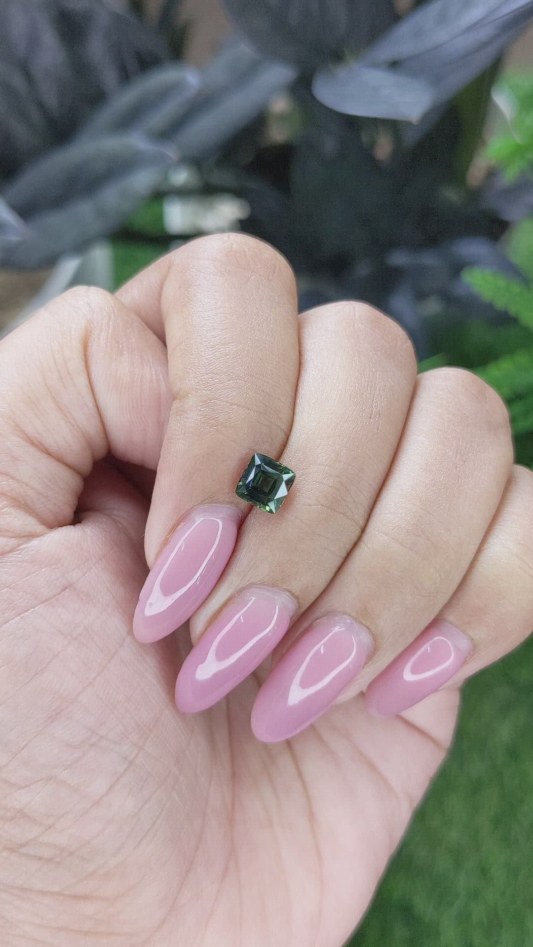 1.28 Ct. Bluish Green Sapphire from Australia Size Video