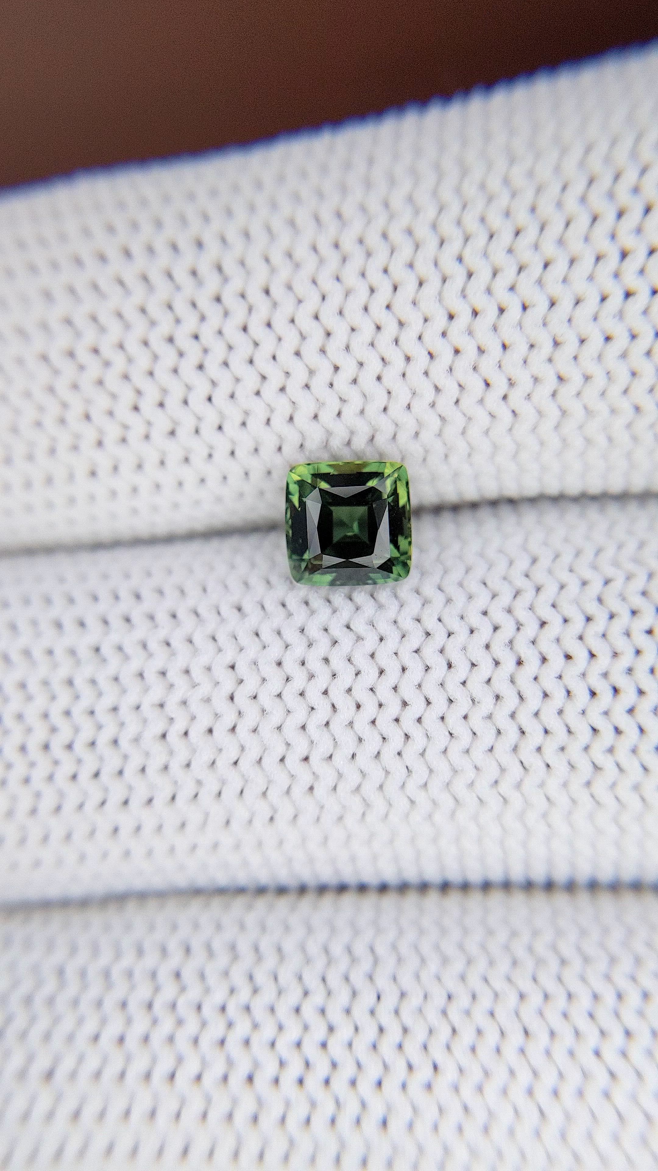 1.28 Ct. Bluish Green Sapphire from Australia Size Video
