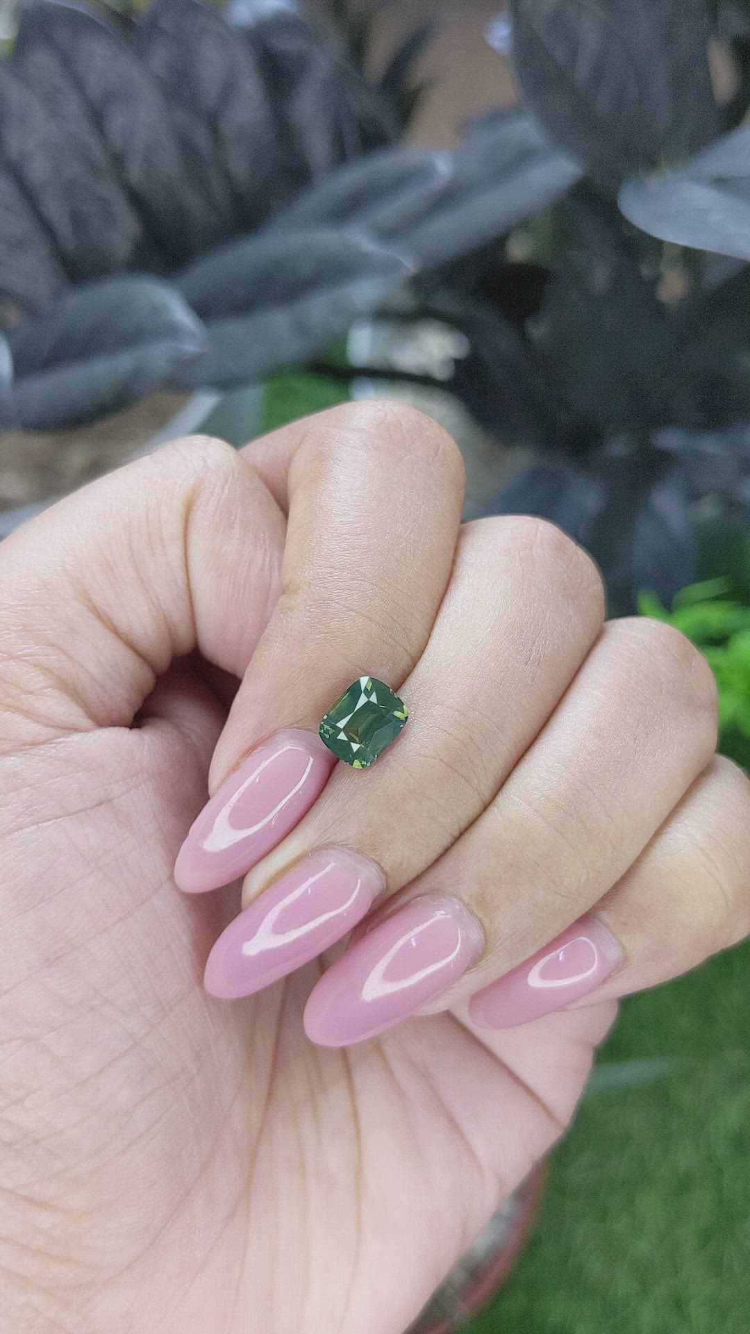 1.80 Ct. Bluish Green Sapphire from Australia Size Video