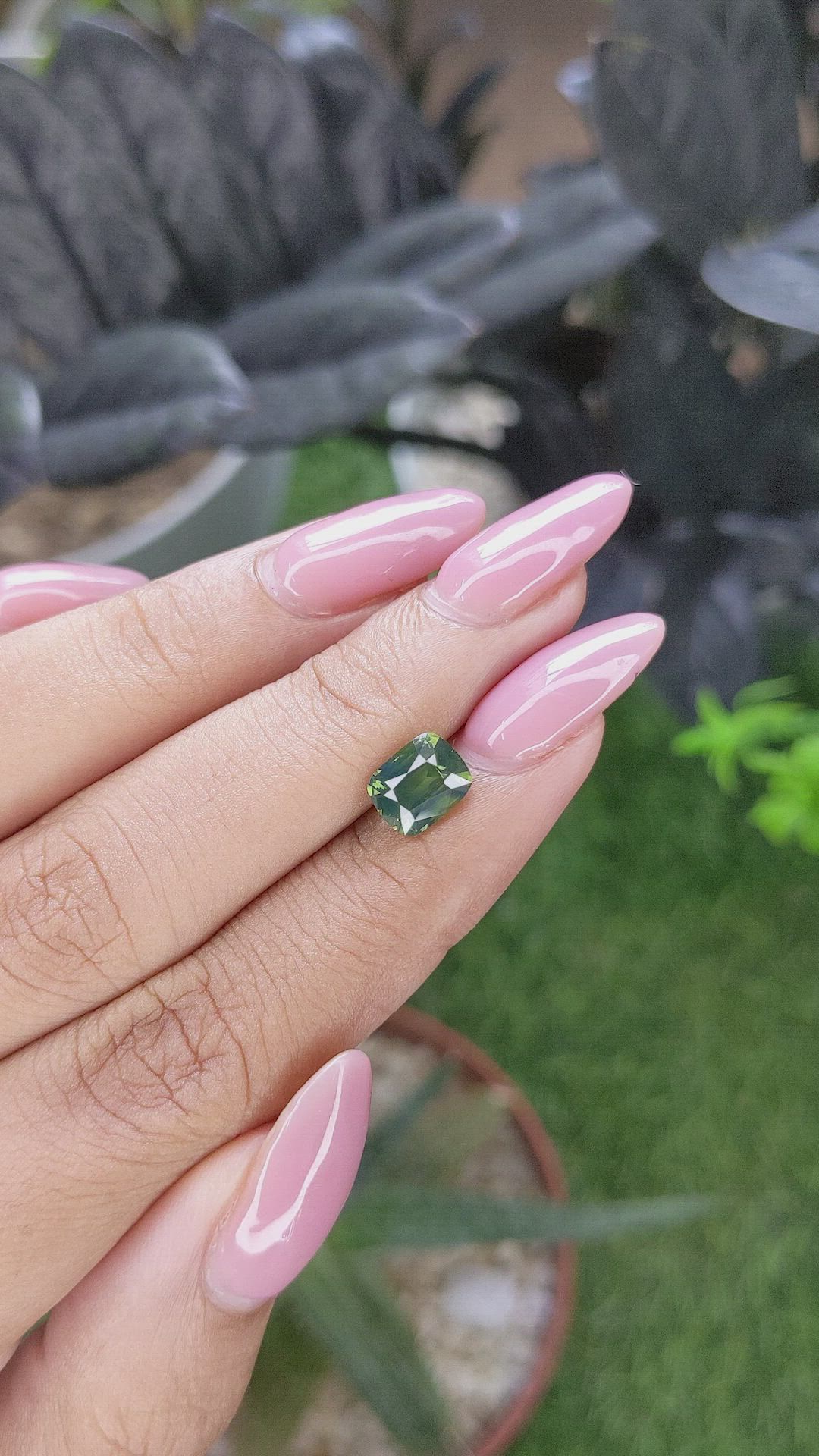 1.80 Ct. Bluish Green Sapphire from Australia Size Video