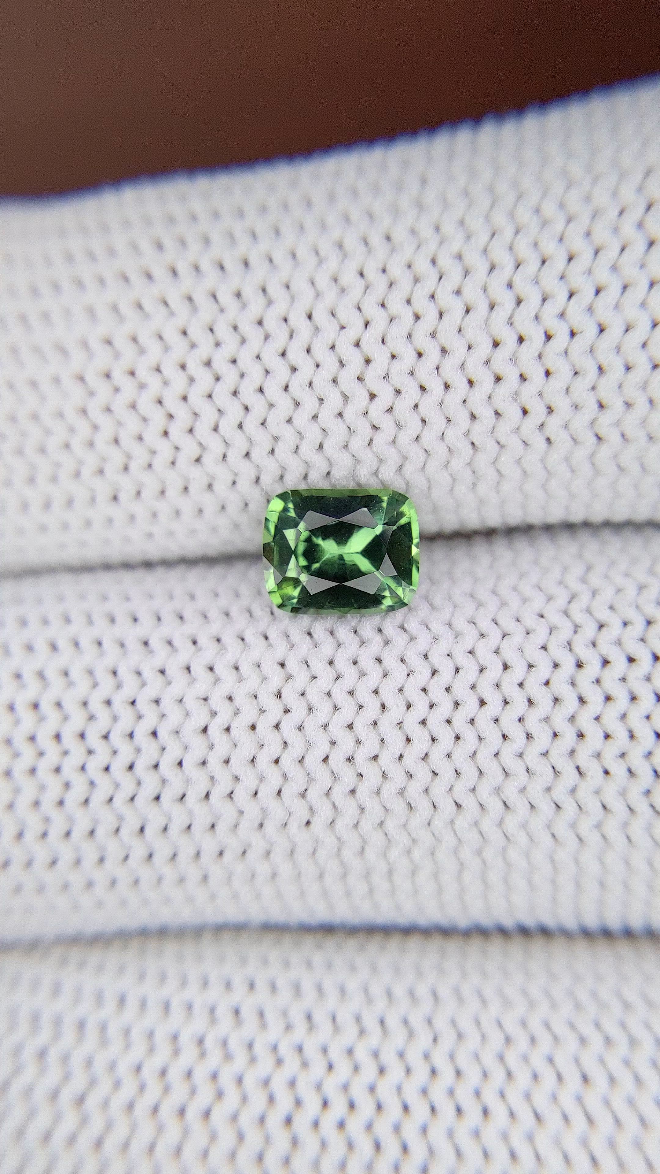 1.24 Ct. Bluish Green Sapphire from Madagascar Size Video