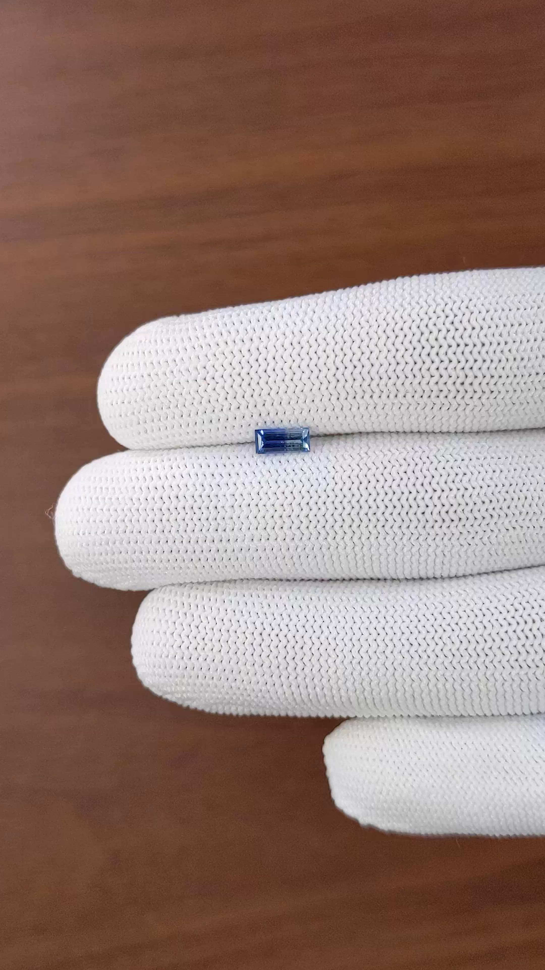 0.60 Ct. Bi Color / Parti Sapphire from Madagascar Size Video