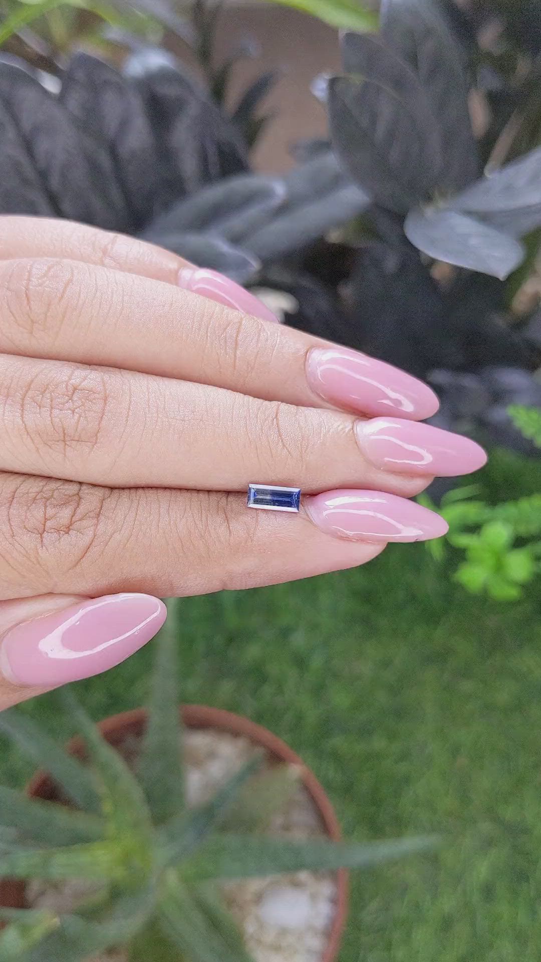 0.60 Ct. Bi Color / Parti Sapphire from Madagascar Size Video