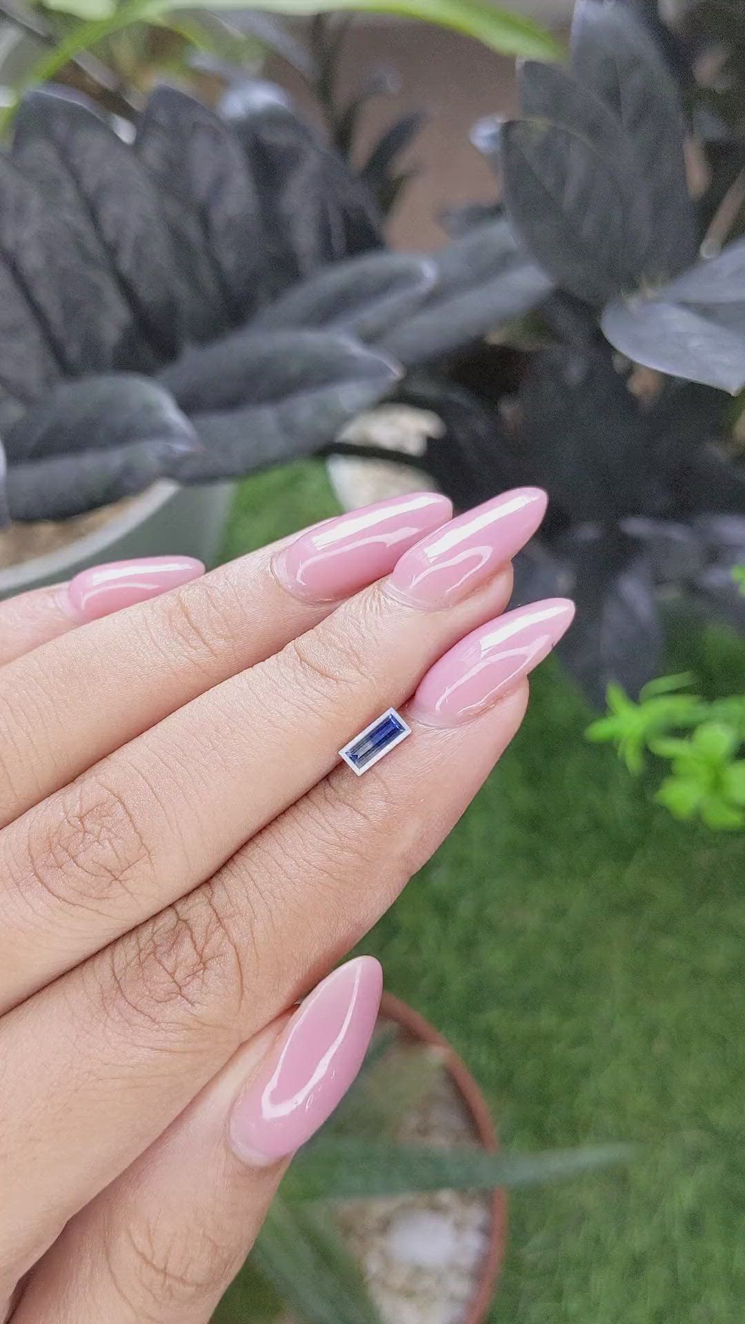 0.60 Ct. Bi Color / Parti Sapphire from Madagascar Size Video