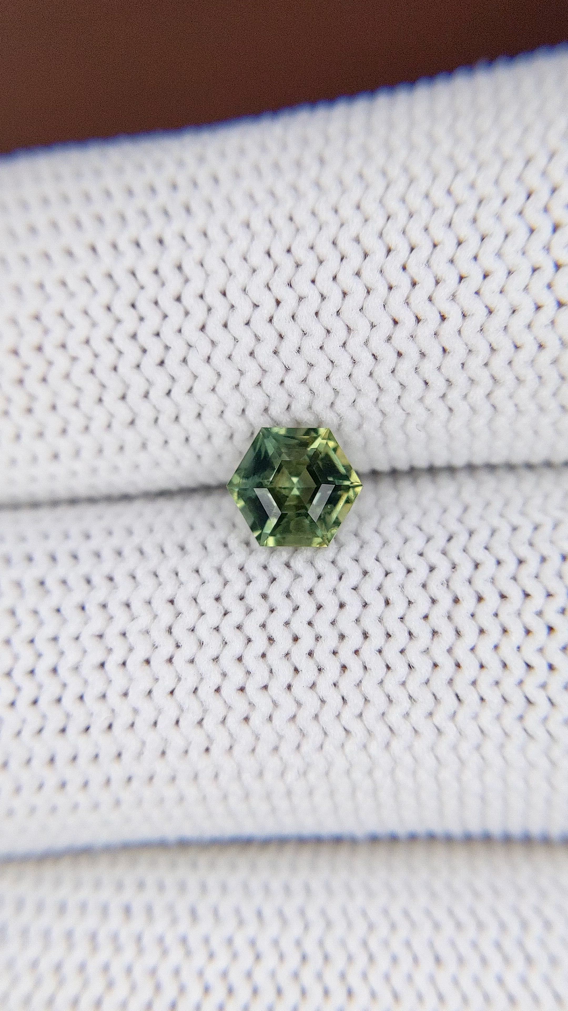 1.00 Ct. Bluish Green Sapphire from Madagascar Size Video