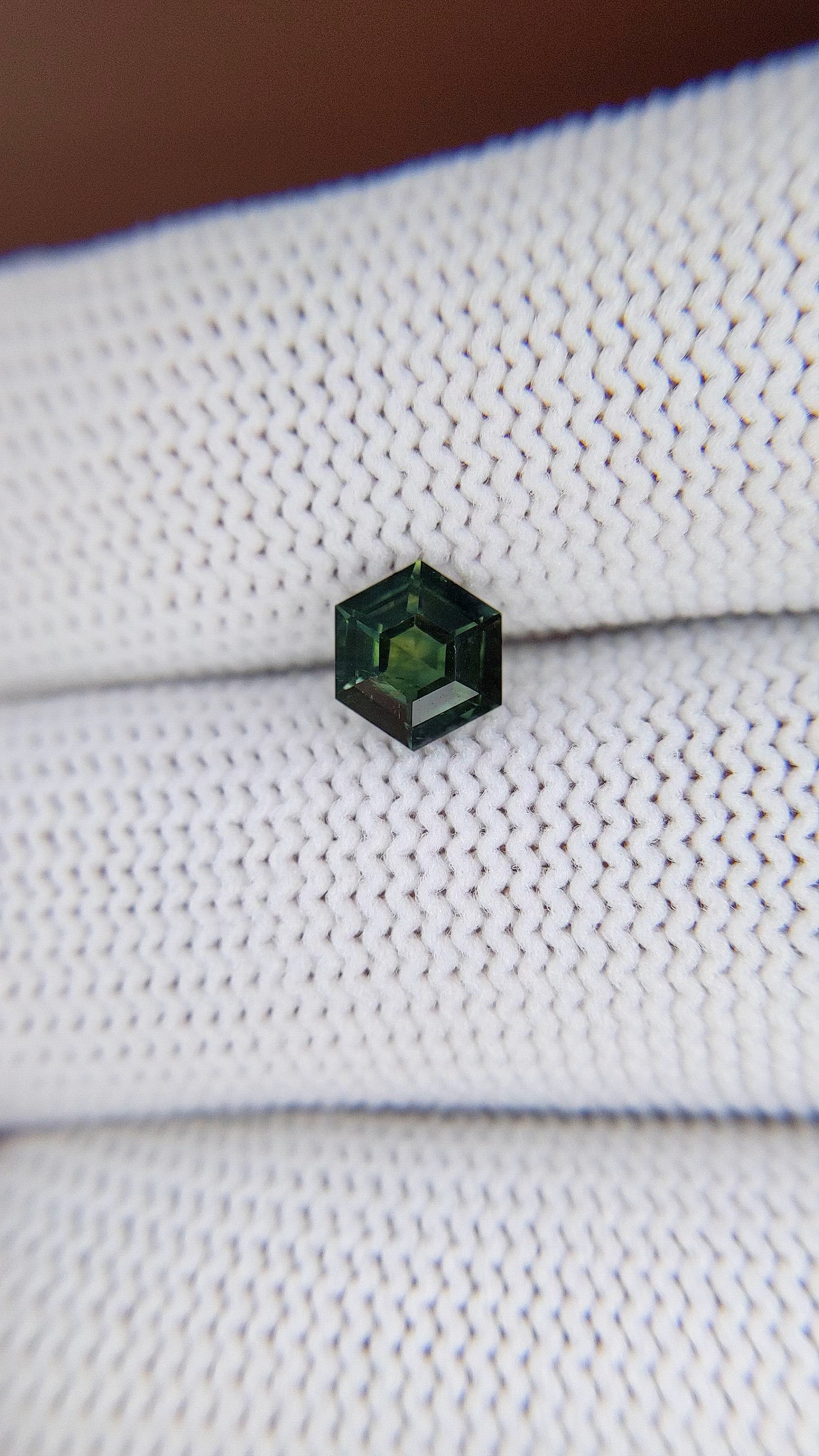 1.11 Ct. Bluish Green Sapphire from Australia Size Video