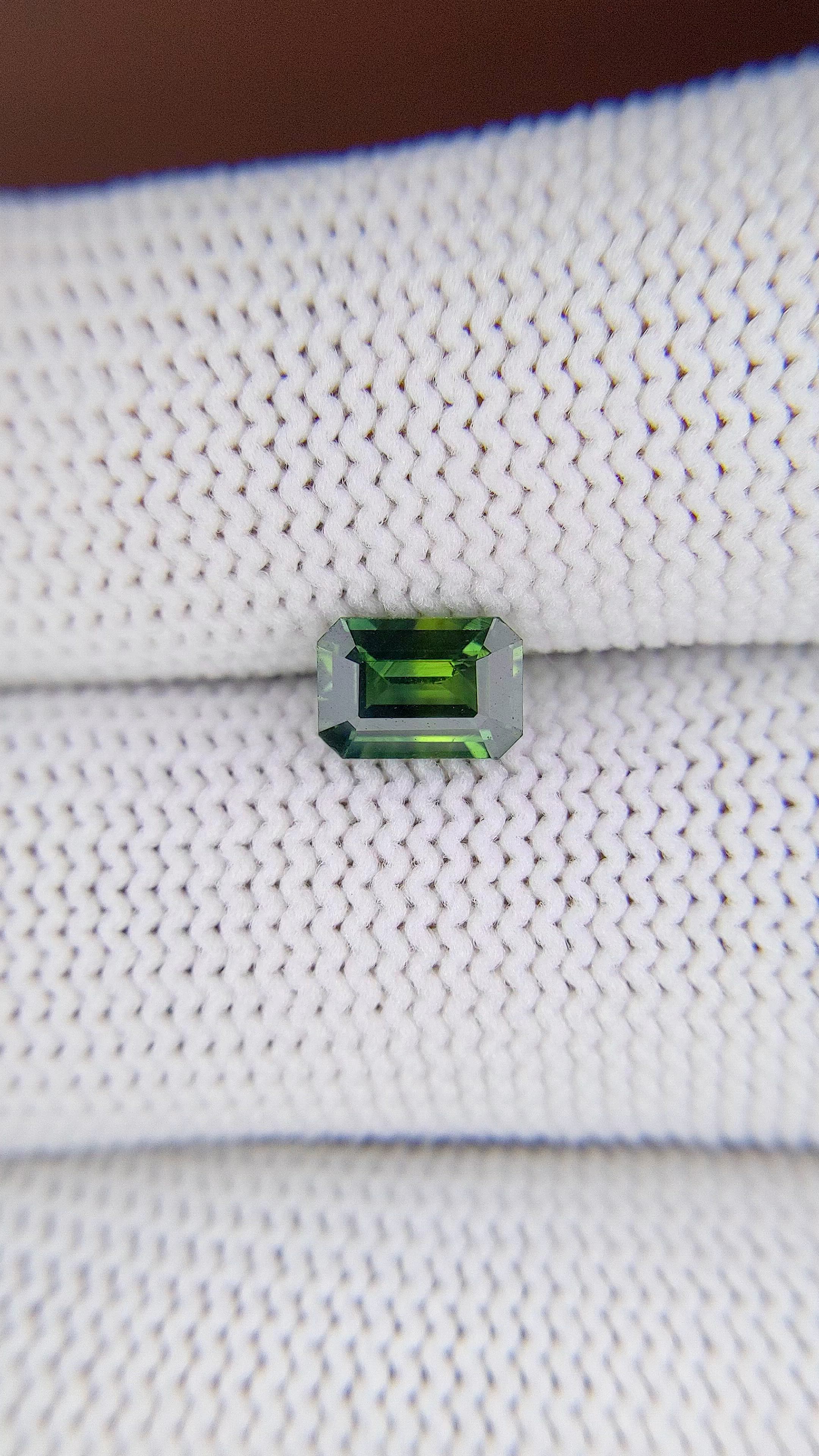 1.12 Ct. Bluish Green Sapphire from Australia Size Video