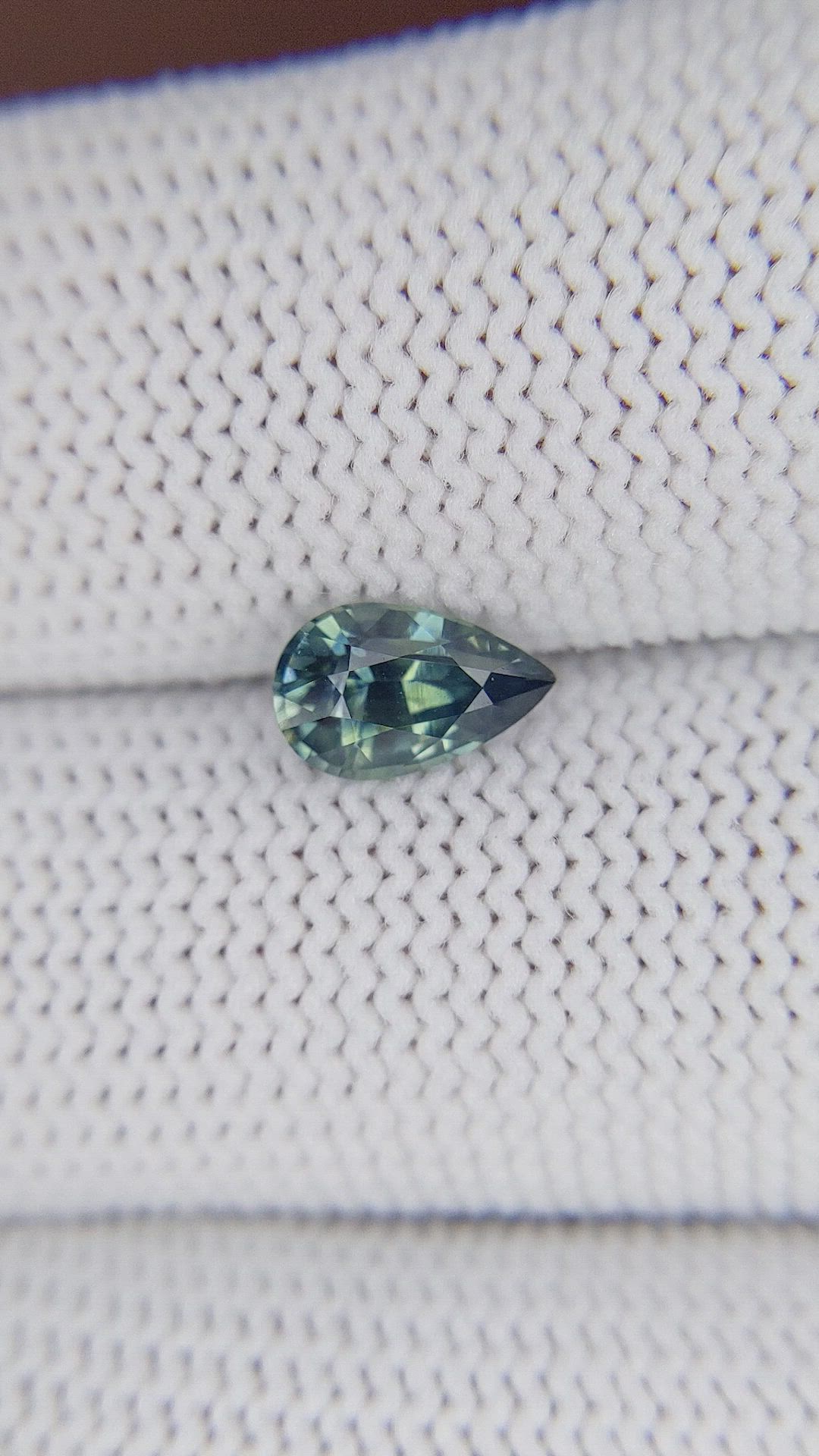 1.14 Ct. Greenish Blue Sapphire from Madagascar Size Video