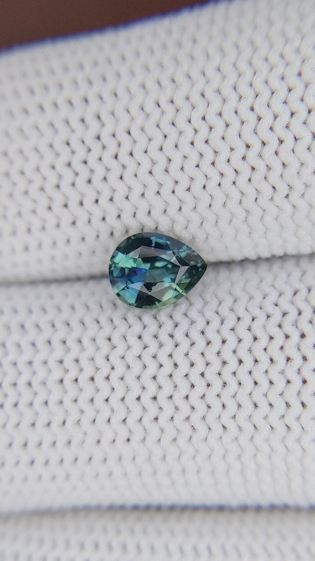 1.04 Ct. Greenish Blue Sapphire from Madagascar Size Video