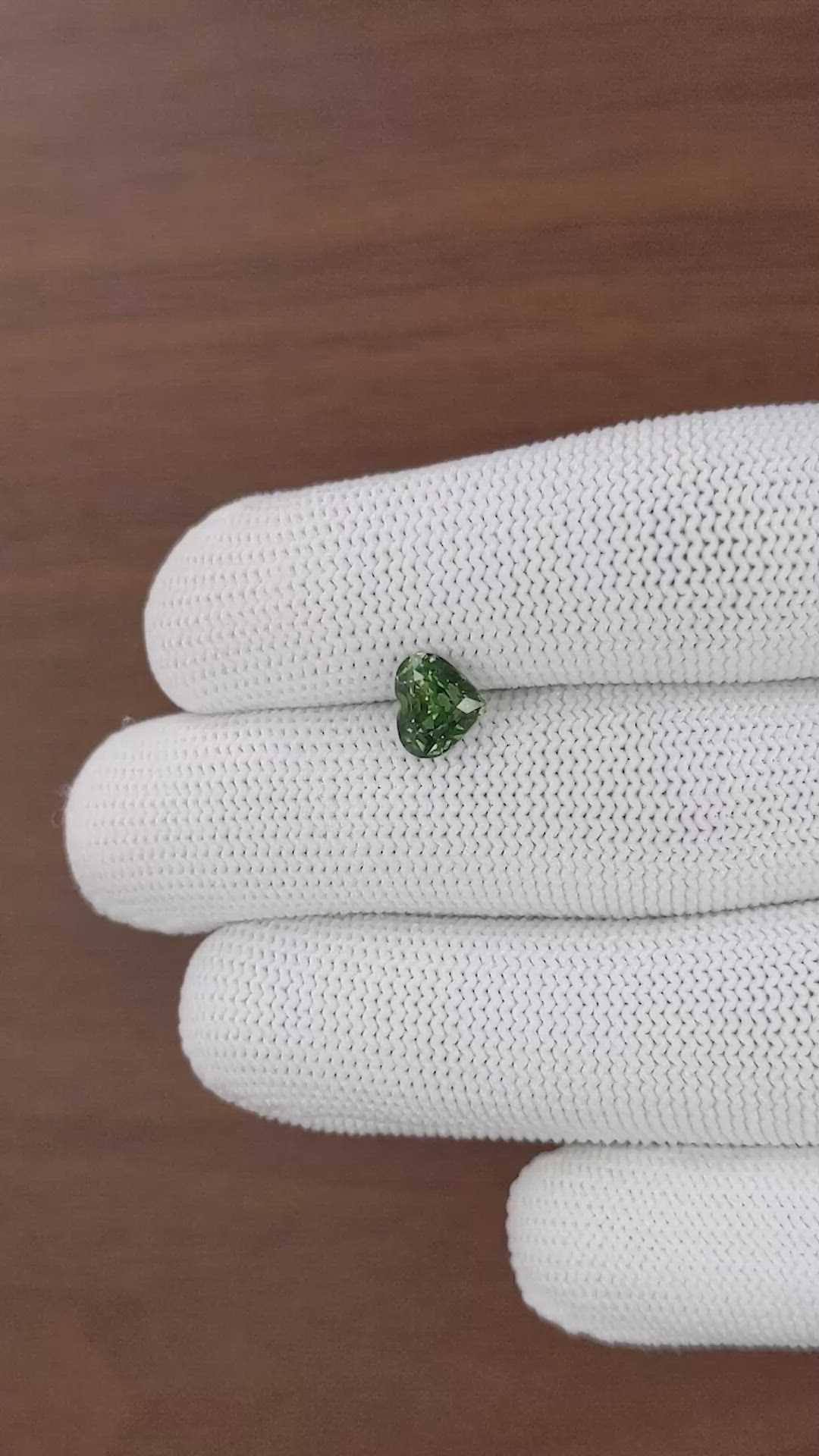 2.03 Ct. Green Sapphire from Madagascar Size Video