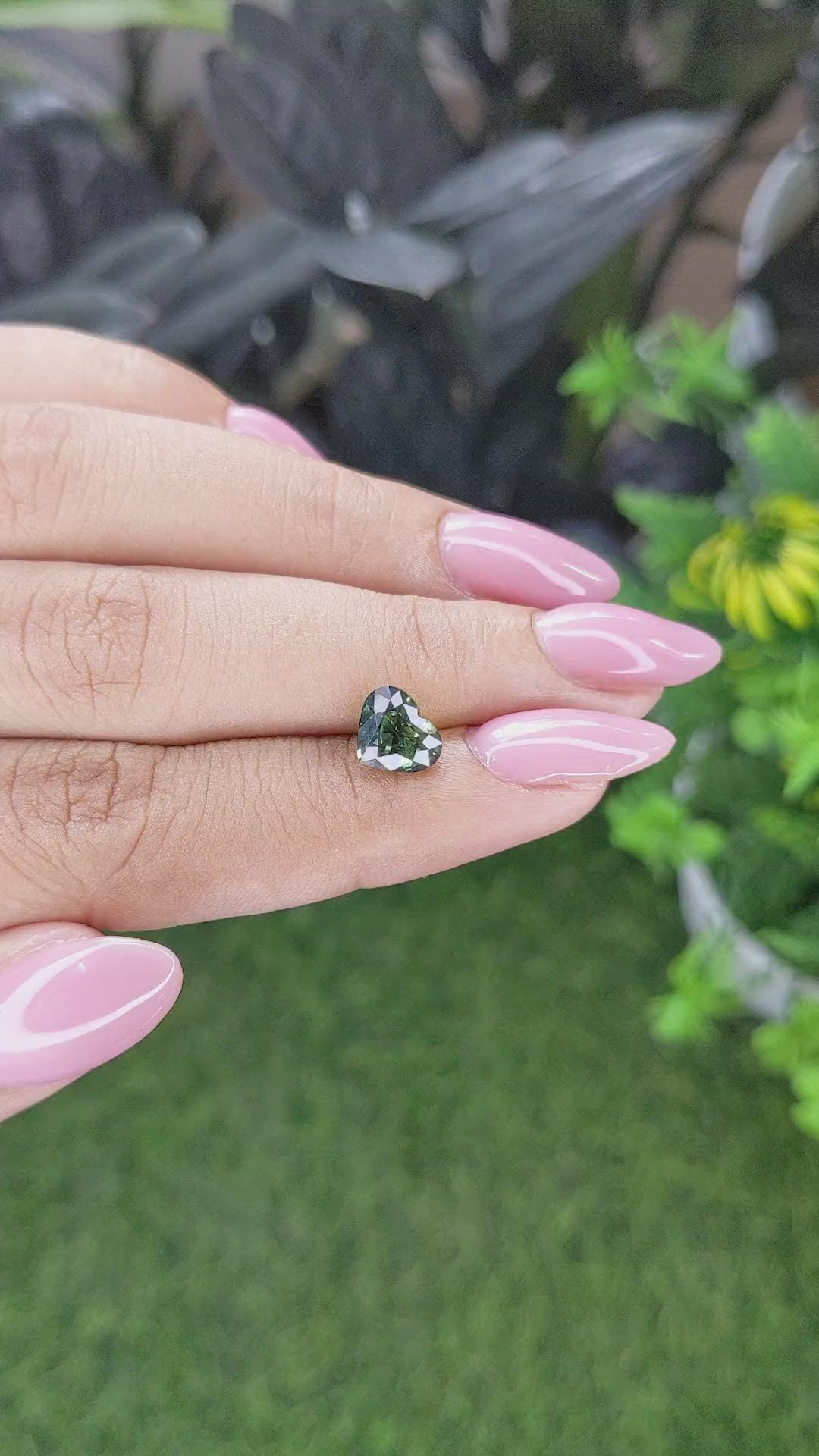 2.03 Ct. Green Sapphire from Madagascar Size Video