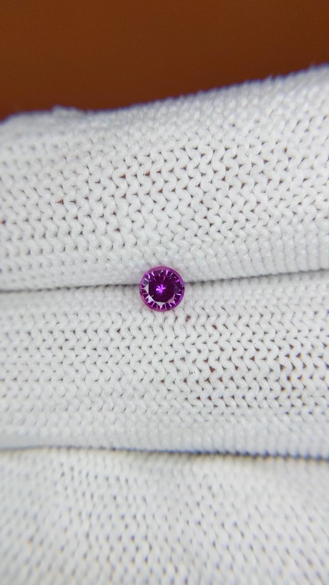 0.28 Ct. Purplish Pink Sapphire from Ceylon (Sri Lanka) Size Video