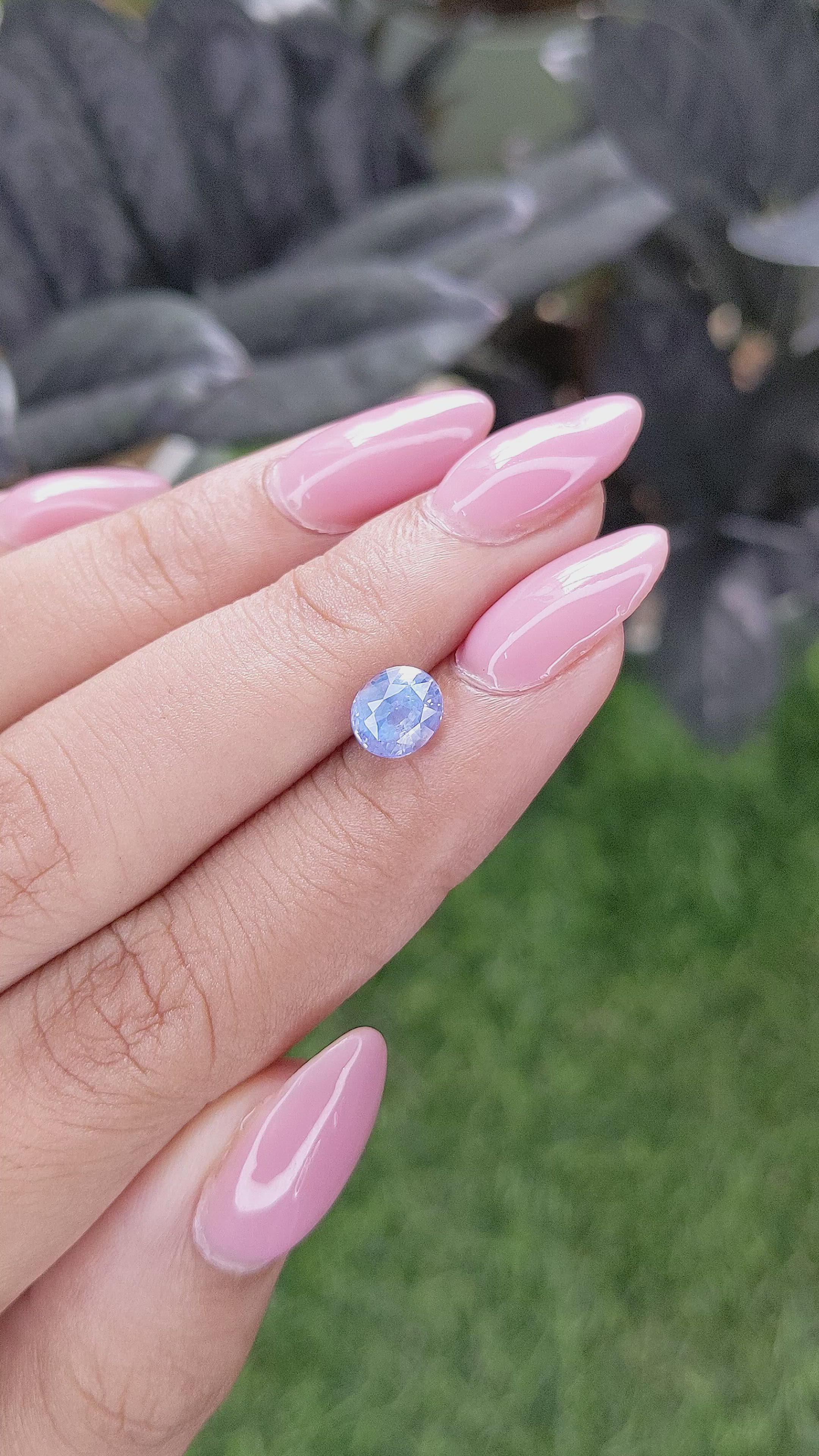 1.50 Ct. Blue Sapphire from Ceylon (Sri Lanka) Size Video