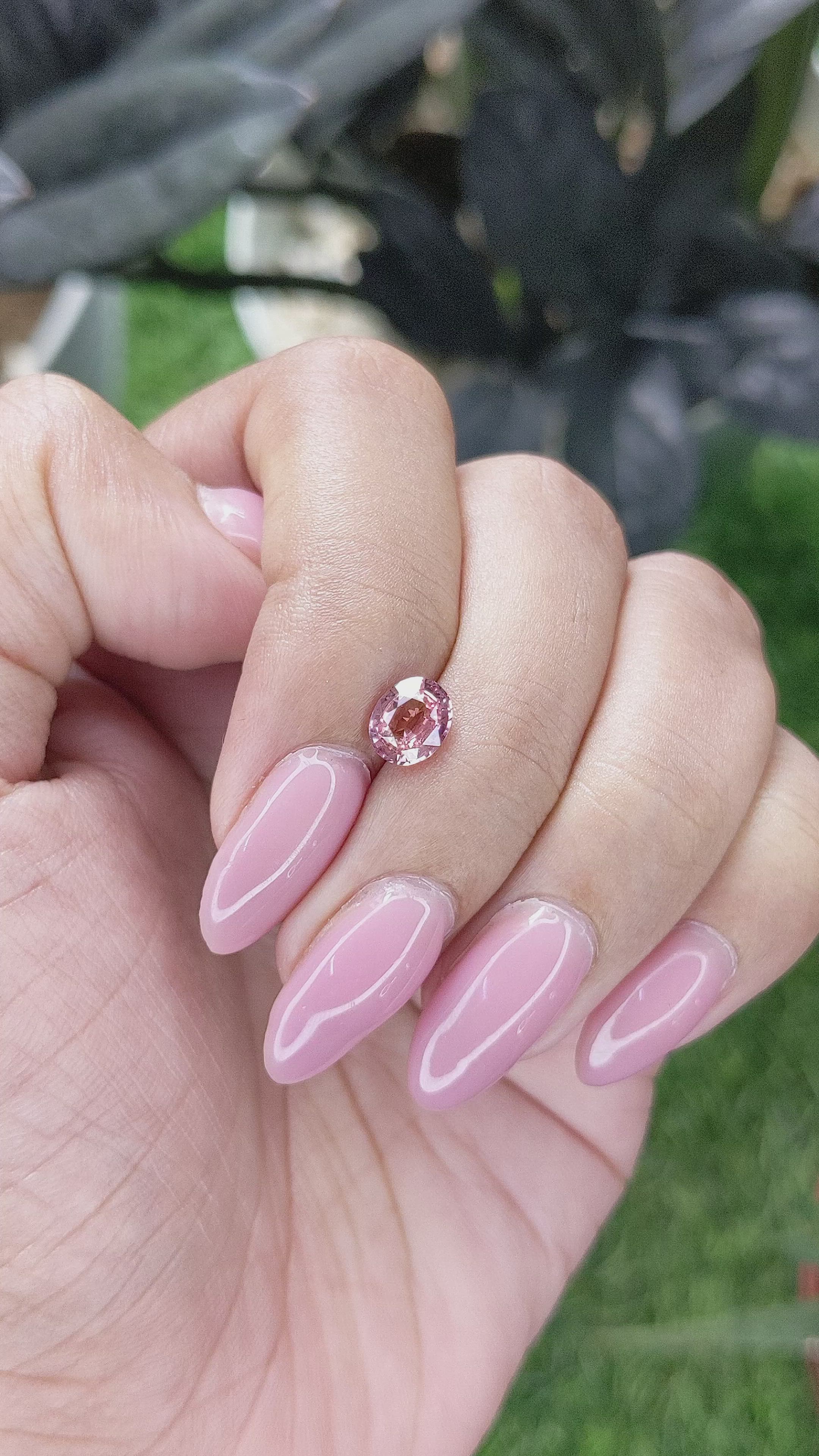 1.06 Ct. Padparadscha Sapphire from Madagascar Size Video
