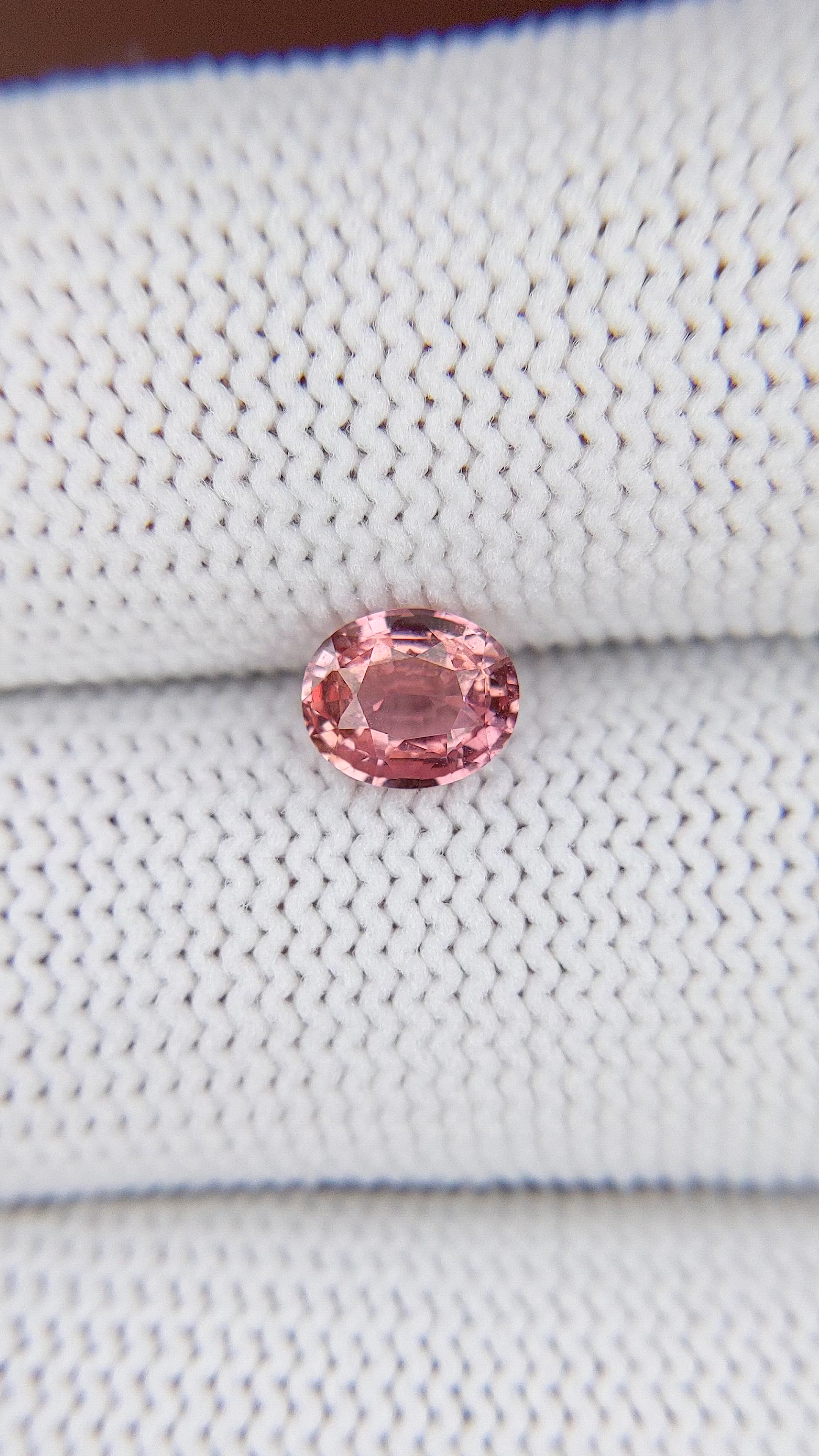 1.06 Ct. Padparadscha Sapphire from Madagascar Size Video