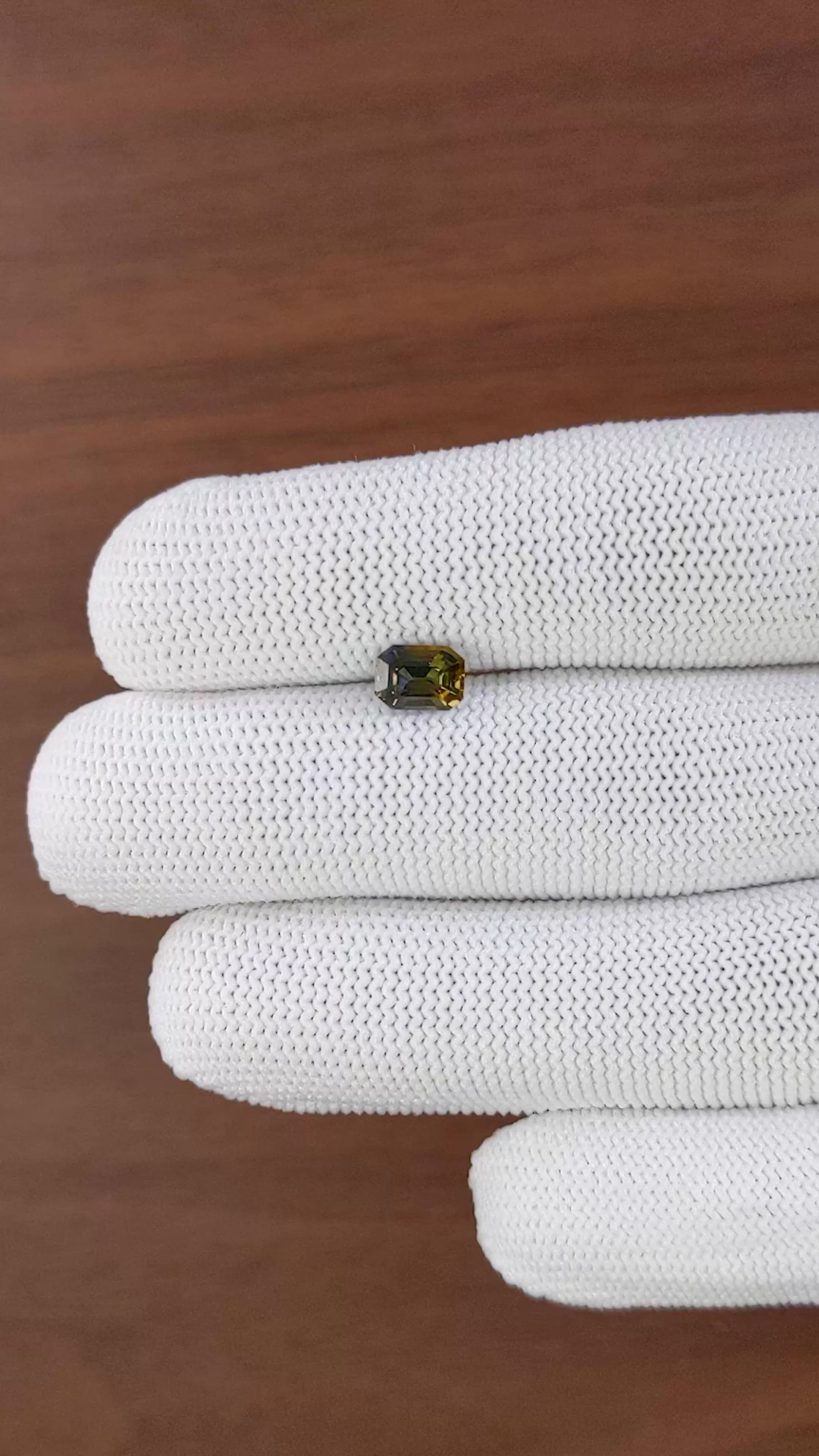 1.18 Ct. Bi Color / Parti Sapphire from Madagascar Size Video