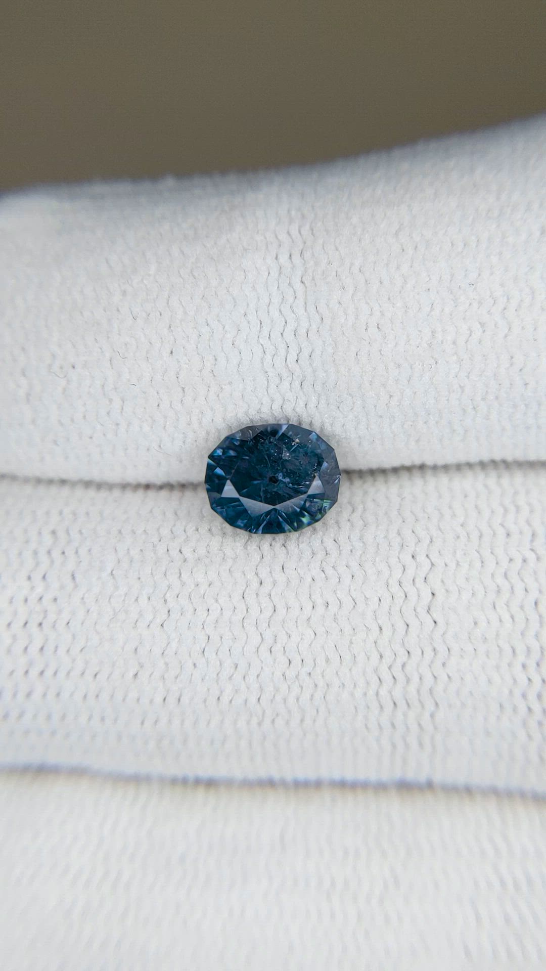 1.46 Ct. Greenish Blue Sapphire from Montana Size Video