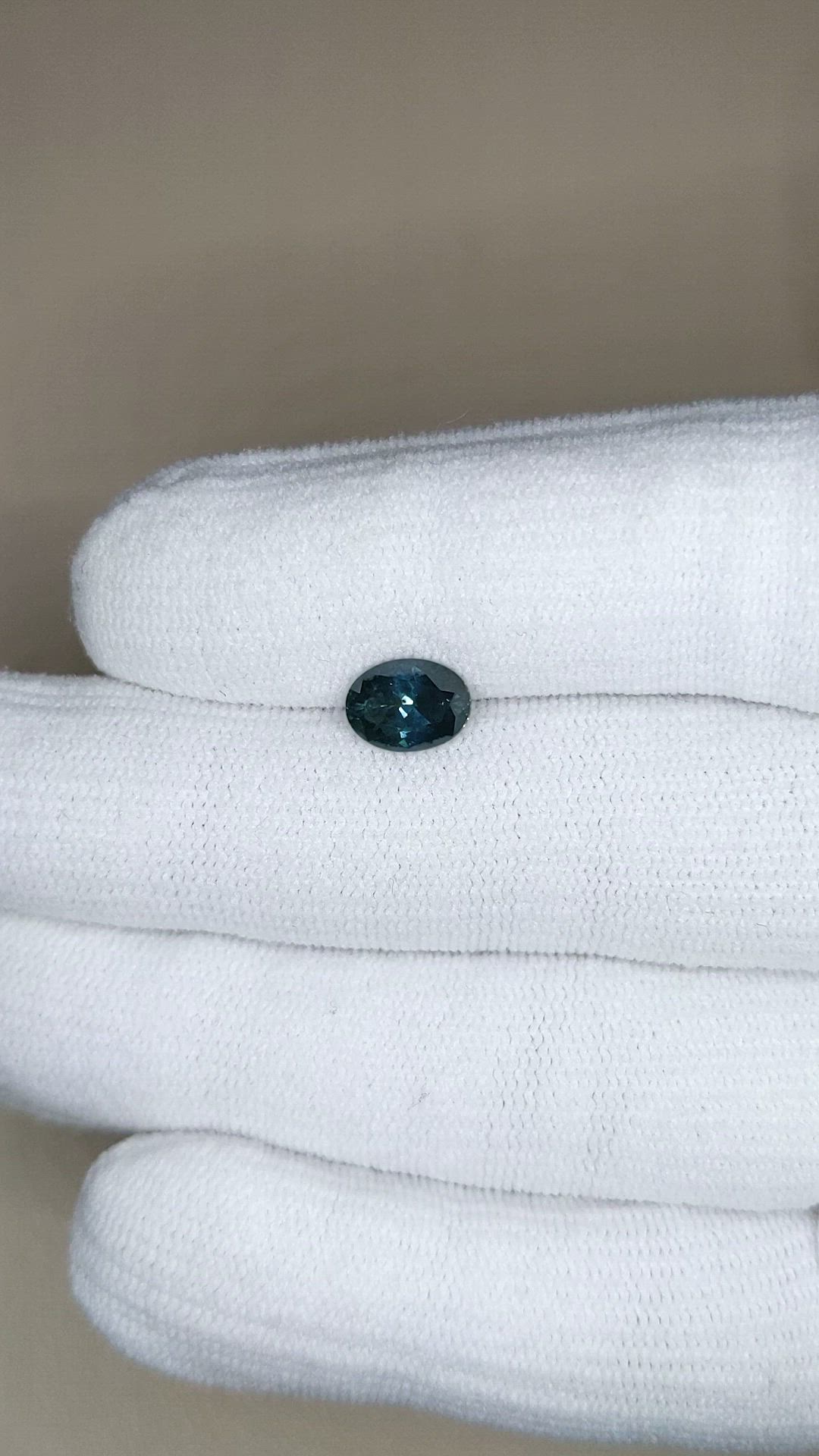 1.49 Ct. Greenish Blue Sapphire from Montana Size Video