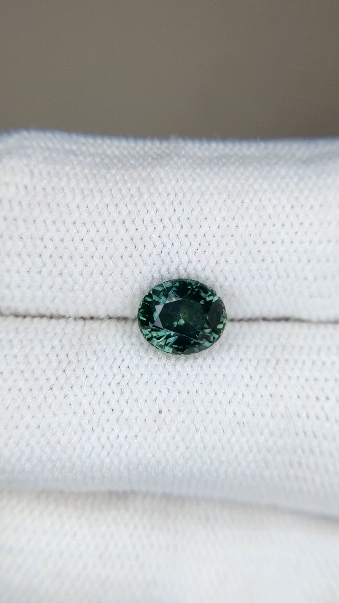 2.02 Ct. Bluish Green Sapphire from Montana Size Video